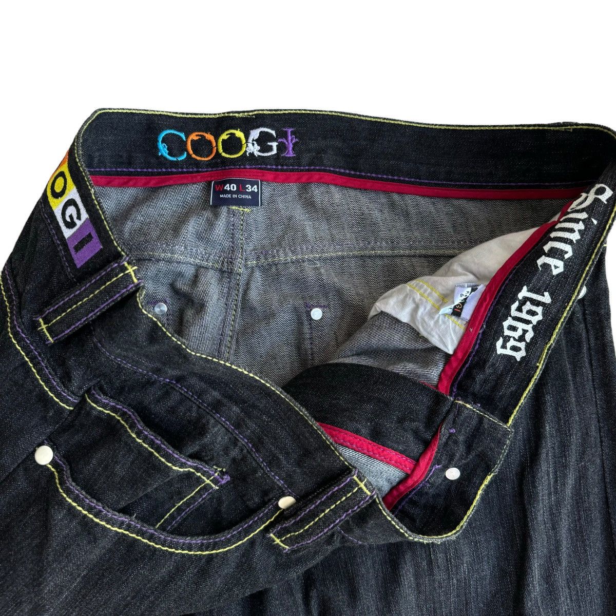 Coogi × JNCO × Vintage WIDE LEG COOGI BAGGY JEANS SKATER GRUNGE SOUTHPOLE Y2K Size US 40 / EU 56 - 9 Thumbnail