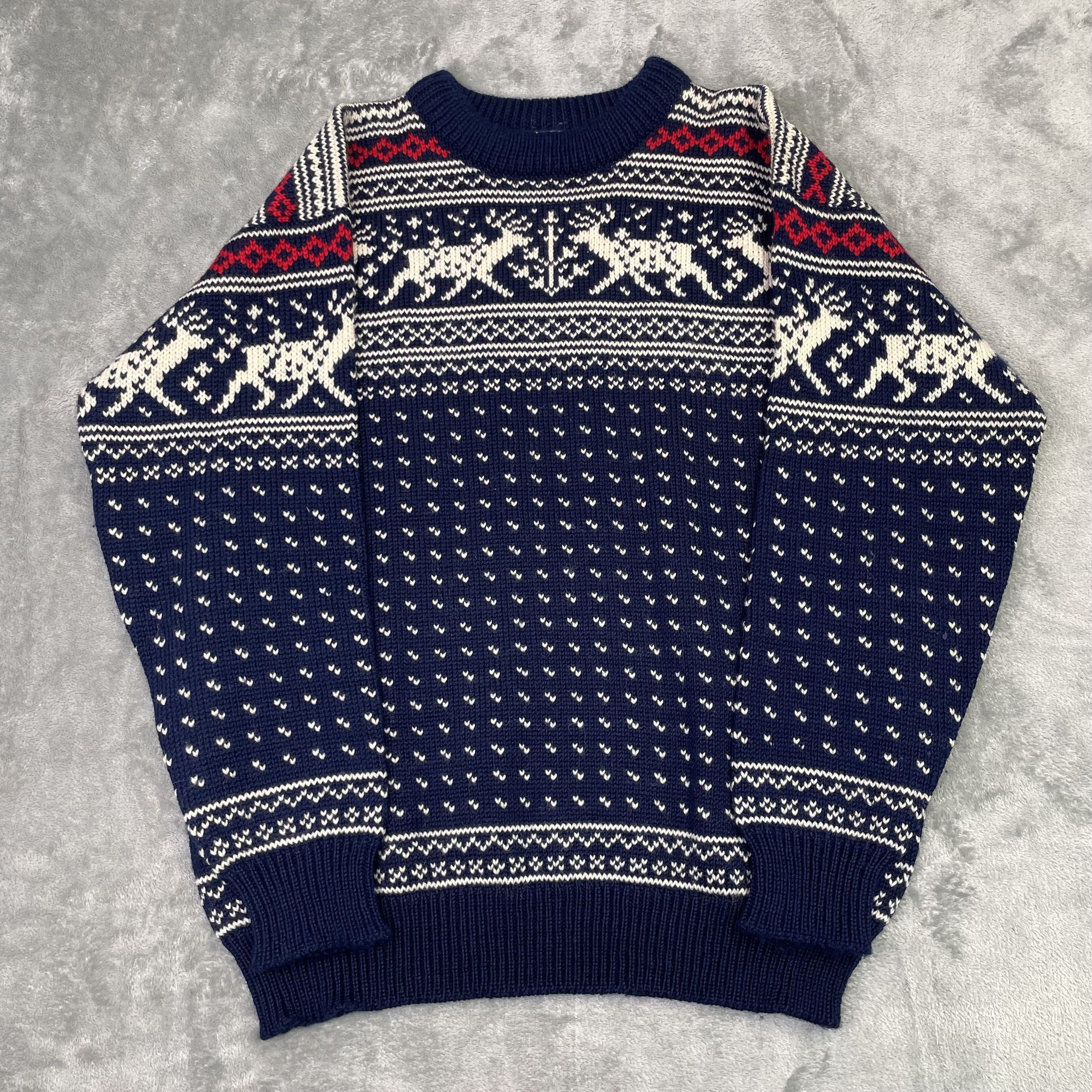 Dale Of Norway × L.L. Bean × Vintage Vtg 80s LL Bean Wool Reindeer 