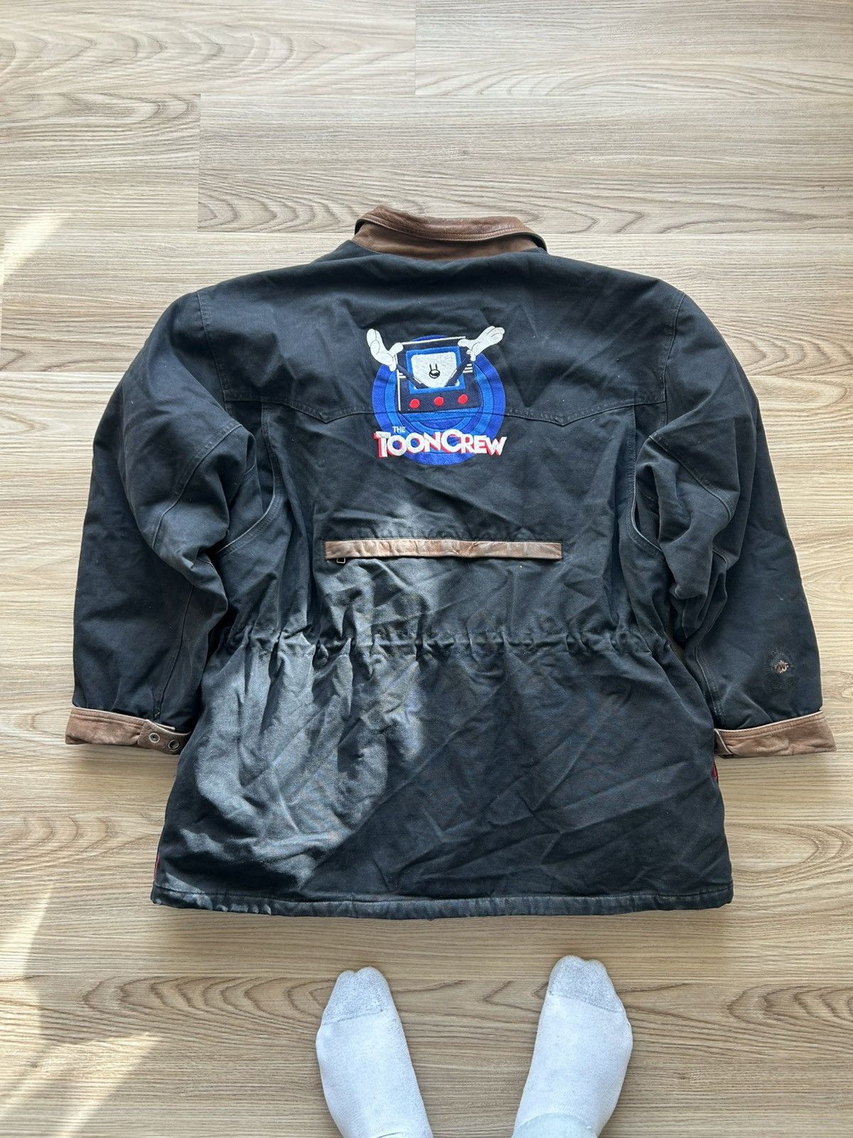 Anime Vintage Cartoon Crew Anime Embroider Workwear Chore Jacket Size US XL / EU 56 / 4 - 1 Thumbnail