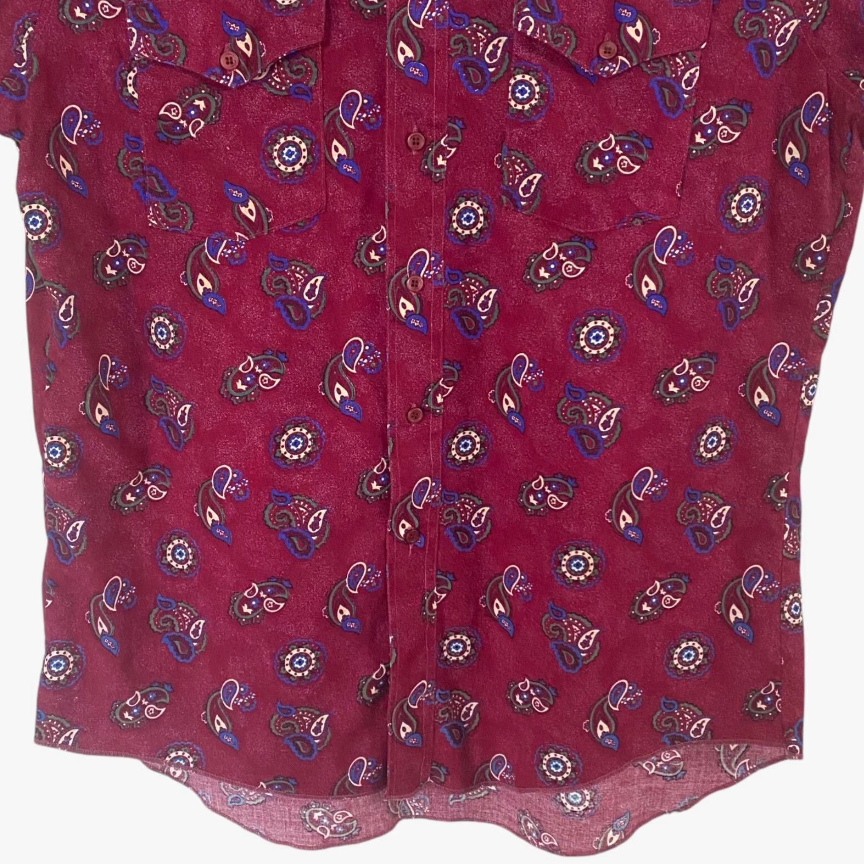 Wrangler VINTAGE Wrangler Cowboy Cut X-Long Tails Western Shirt Red Men's 16.5 - 35 Large Button-Down Chest Pockets Cowboy Western Size US XL / EU 56 / 4 - 6 Thumbnail