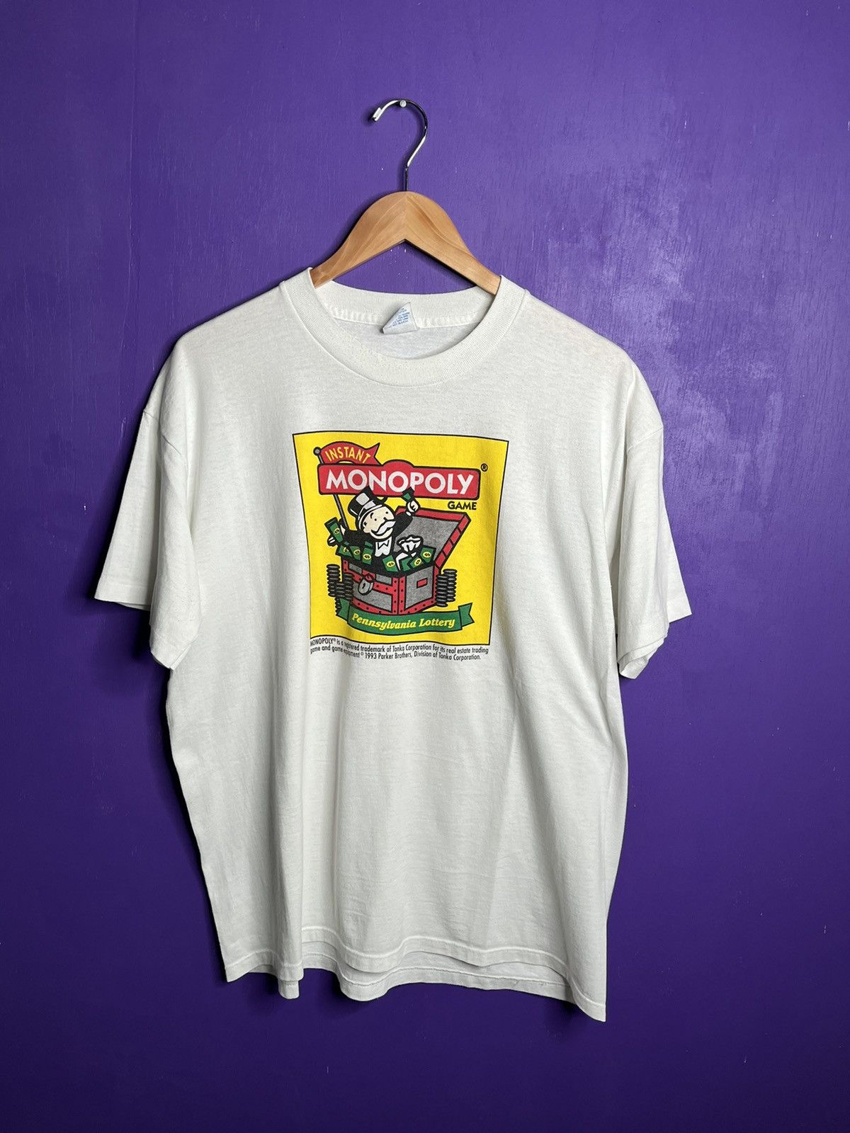 Vintage 90s Lottery instant monopoly promo t-shirt