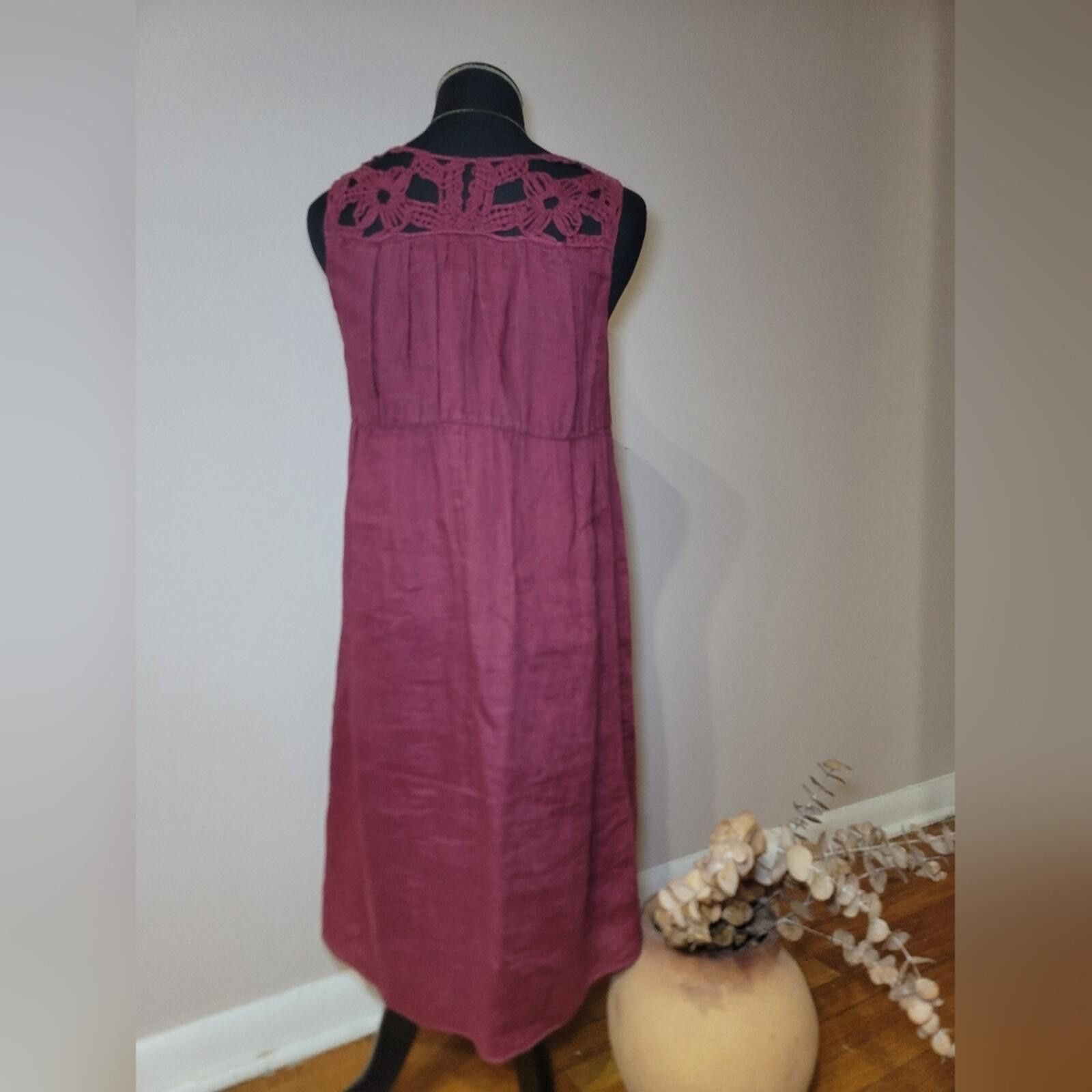Other Max Studio Specialty Sleeveless Dress Linen Silk Quiet Lux S Size S / US 4 / IT 40 - 4 Thumbnail