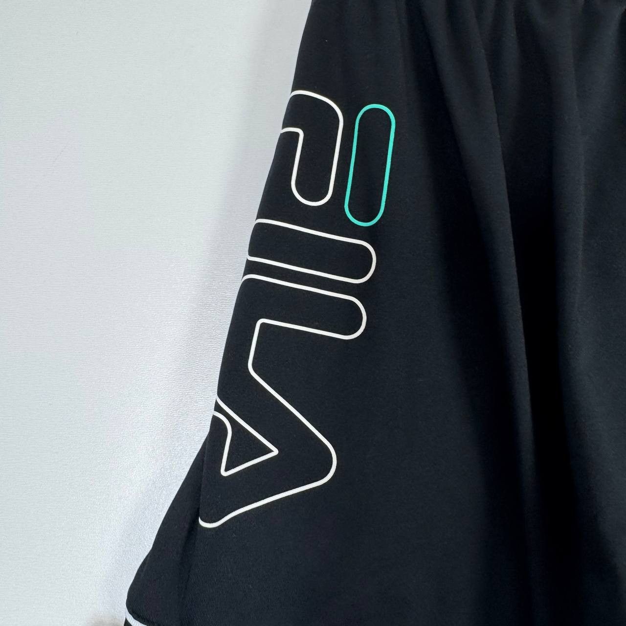 Fila Fila Womens Running Shorts Black Athletic Gym Training Sz S Size 33" - 2 Thumbnail
