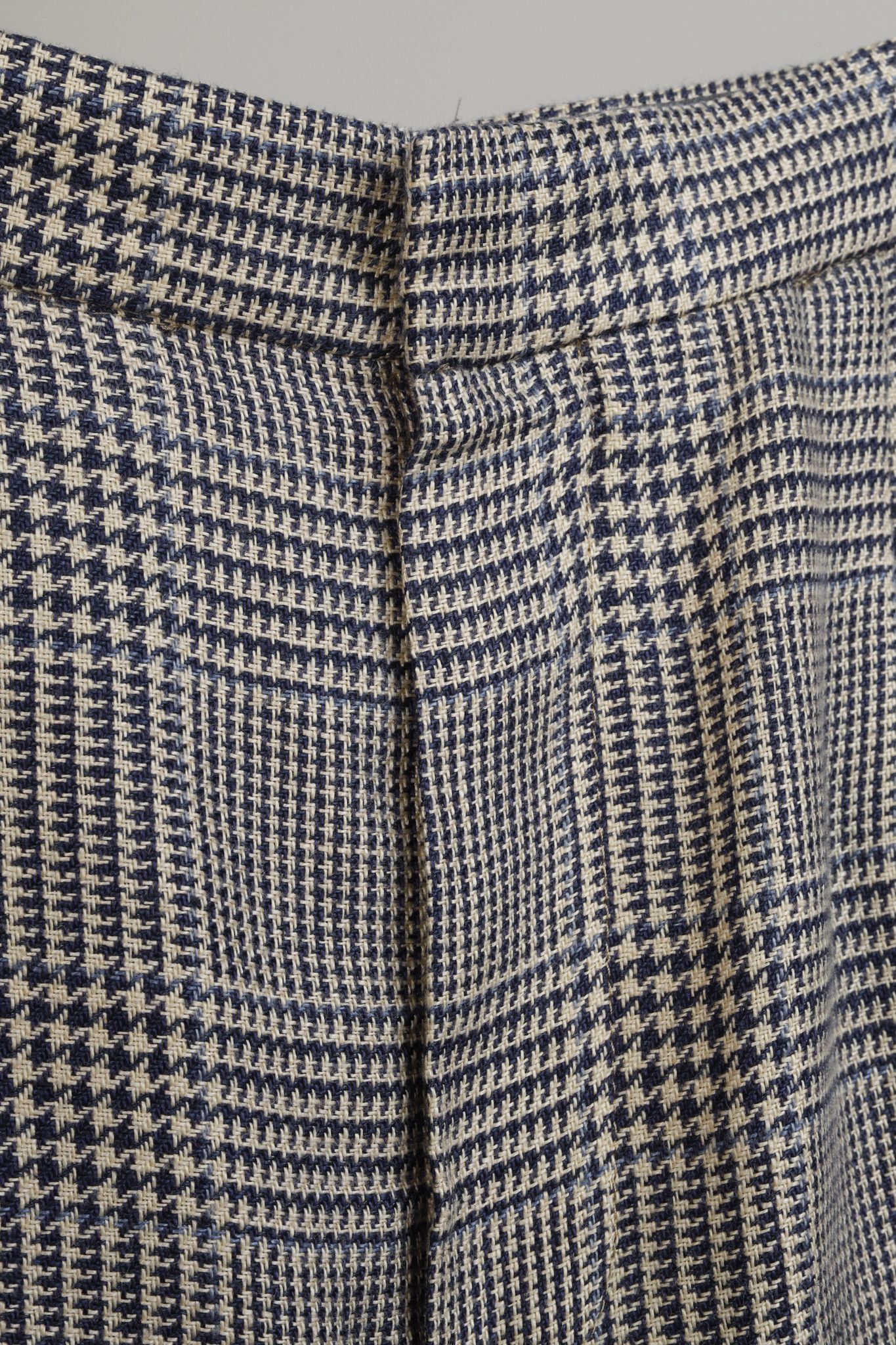 Brunello Cucinelli Brunello Cucinelli Houndstooth Linen Wide-Leg Trouser Size 32" / US 10 / IT 46 - 9 Thumbnail
