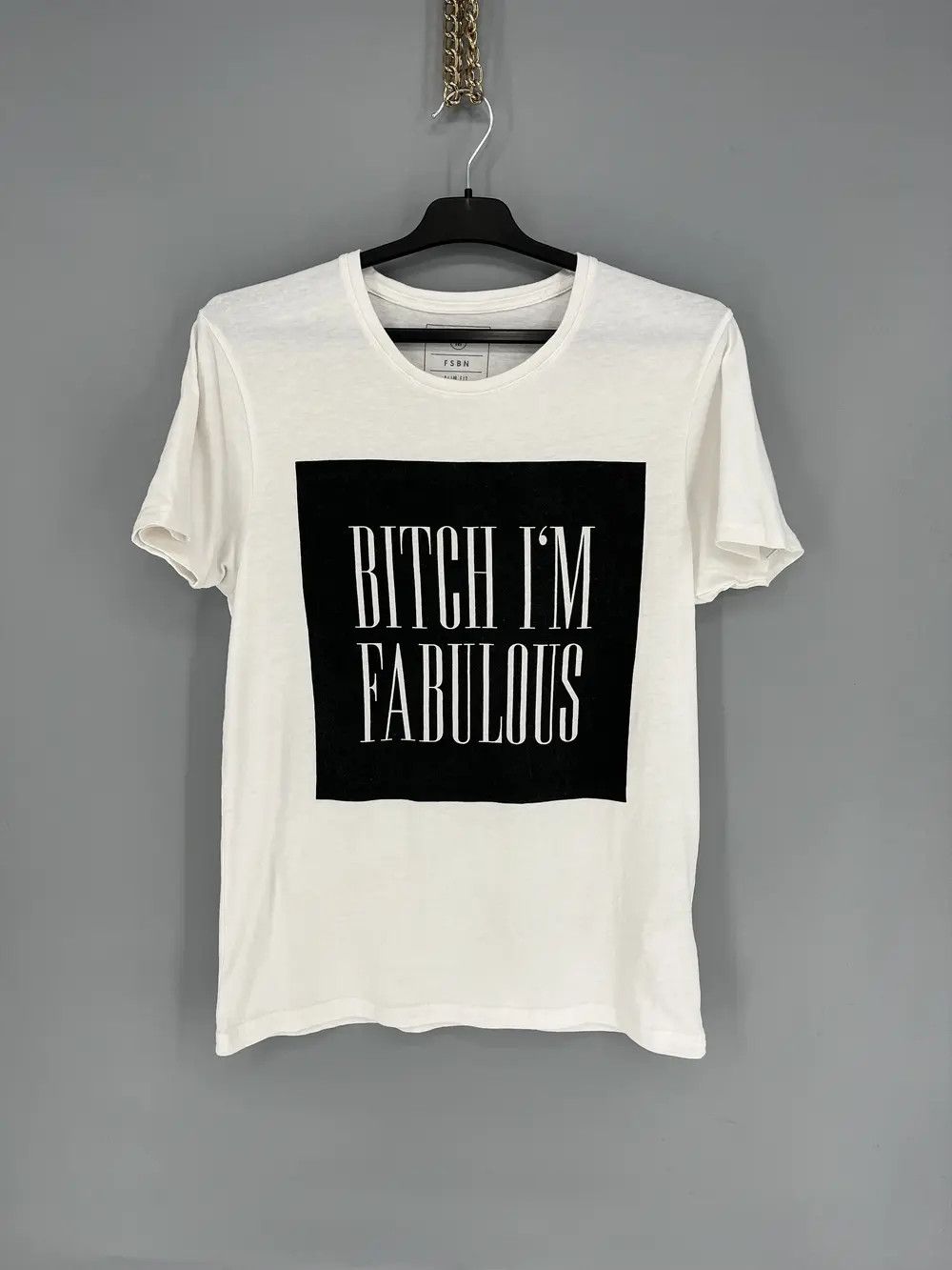 Vintage Vintage Inscription Adult “ Bitch im Fabulous ” Humor Tee Size US M / EU 48-50 / 2 - 1 Thumbnail