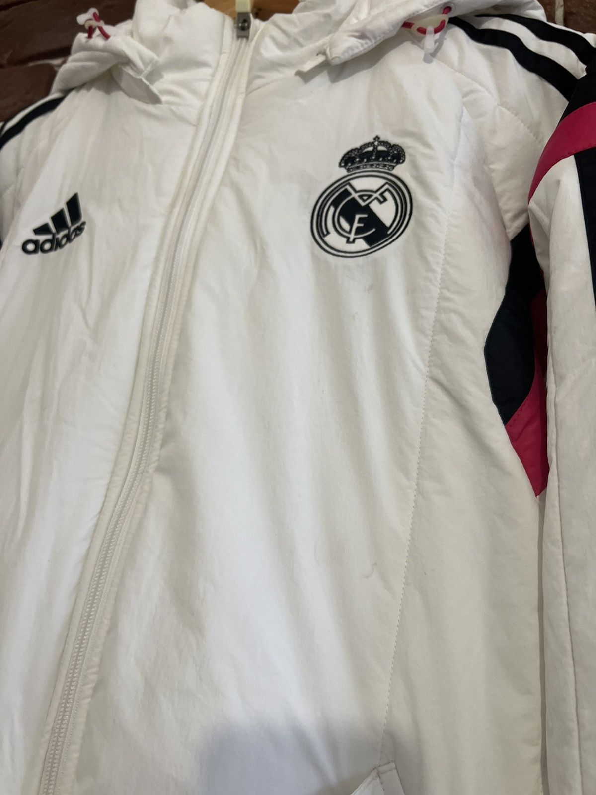 Other Adidas Real Madrid Football Jacket Small White Hype Soccer Size US S / EU 44-46 / 1 - 4 Thumbnail
