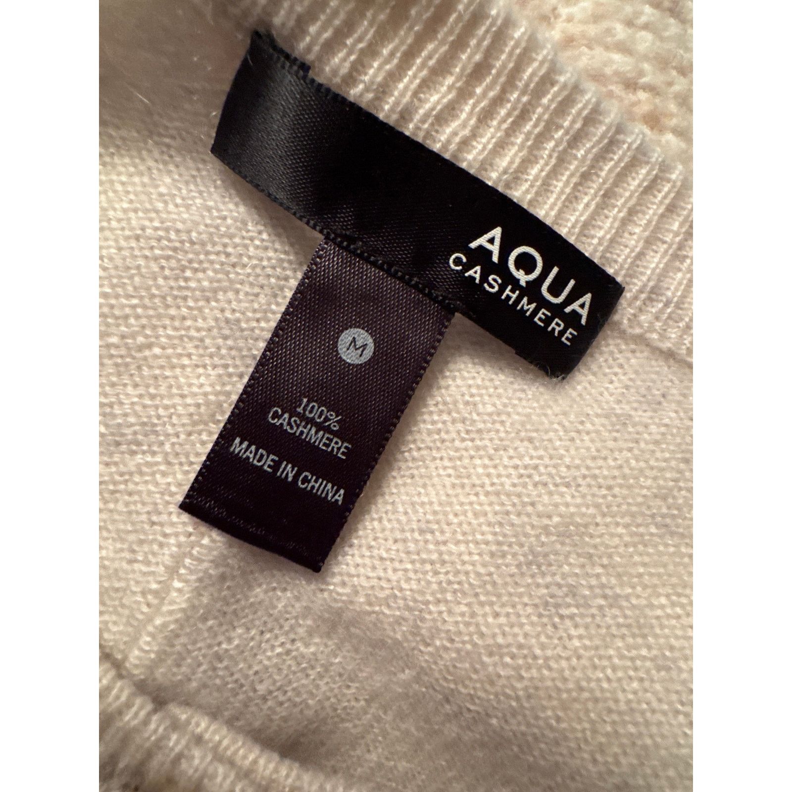 AQUA AQUA CASHMERE 100% Cashmere Button Front Cardigan Medium Size M / US 6-8 / IT 42-44 - 6 Thumbnail