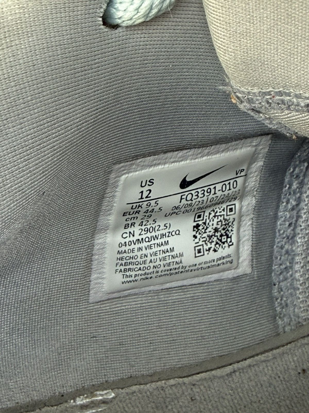Nike Sabrina 1 Wolf Grey Size US 10.5 / EU 43-44 - 7 Thumbnail