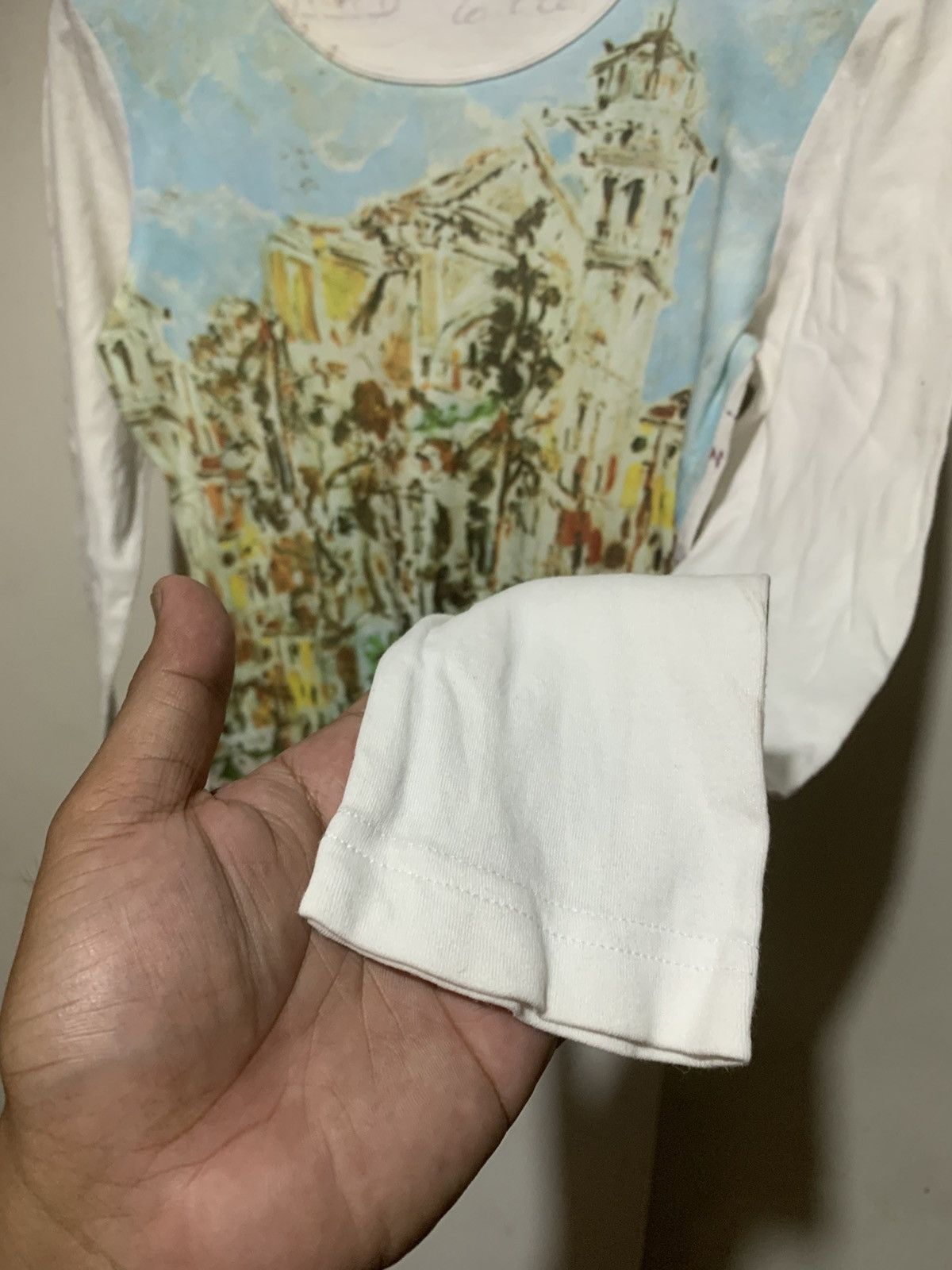 Mexx Japanese Mexx Postcard All Over Print Long Sleeve tee Women Size M / US 6-8 / IT 42-44 - 3 Thumbnail