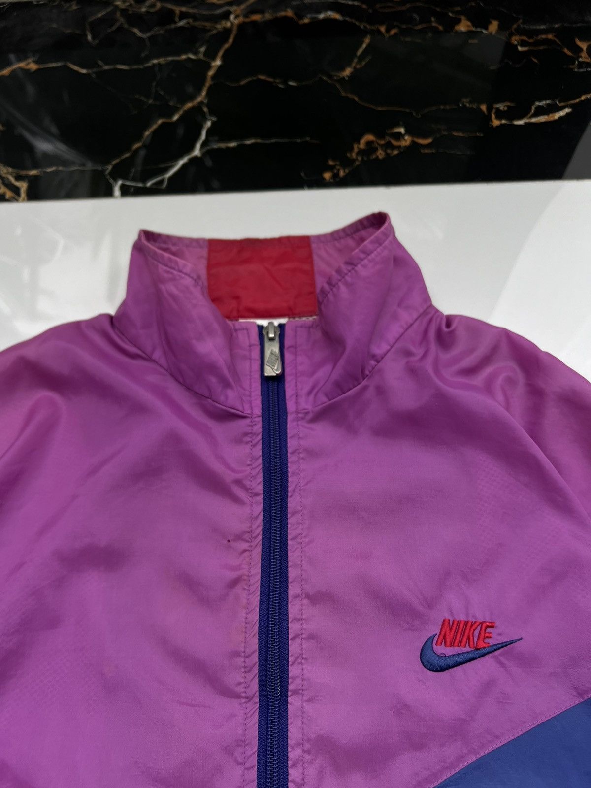 Nike × Vintage 90’s NIKE NYLON TRACK JACKET Y2K SWOOSH LOGO GORPCORE Size US M / EU 48-50 / 2 - 5 Thumbnail