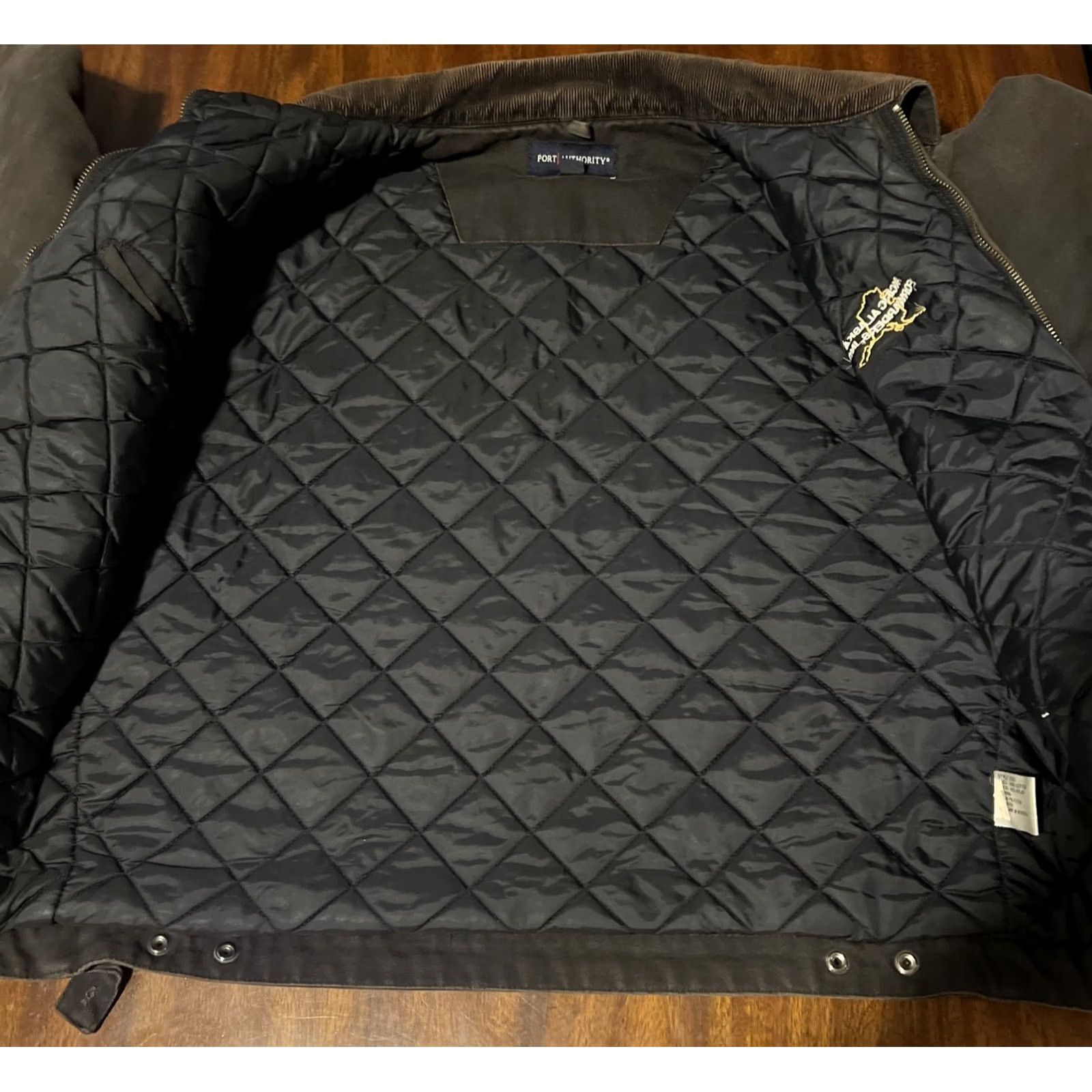 Port Authority VINTAGE Detroit Port Authority Canvas Quilted Jacket 3XL Men’s Black 90s Casual Mens Size US XXL / EU 58 / 5 - 3 Thumbnail