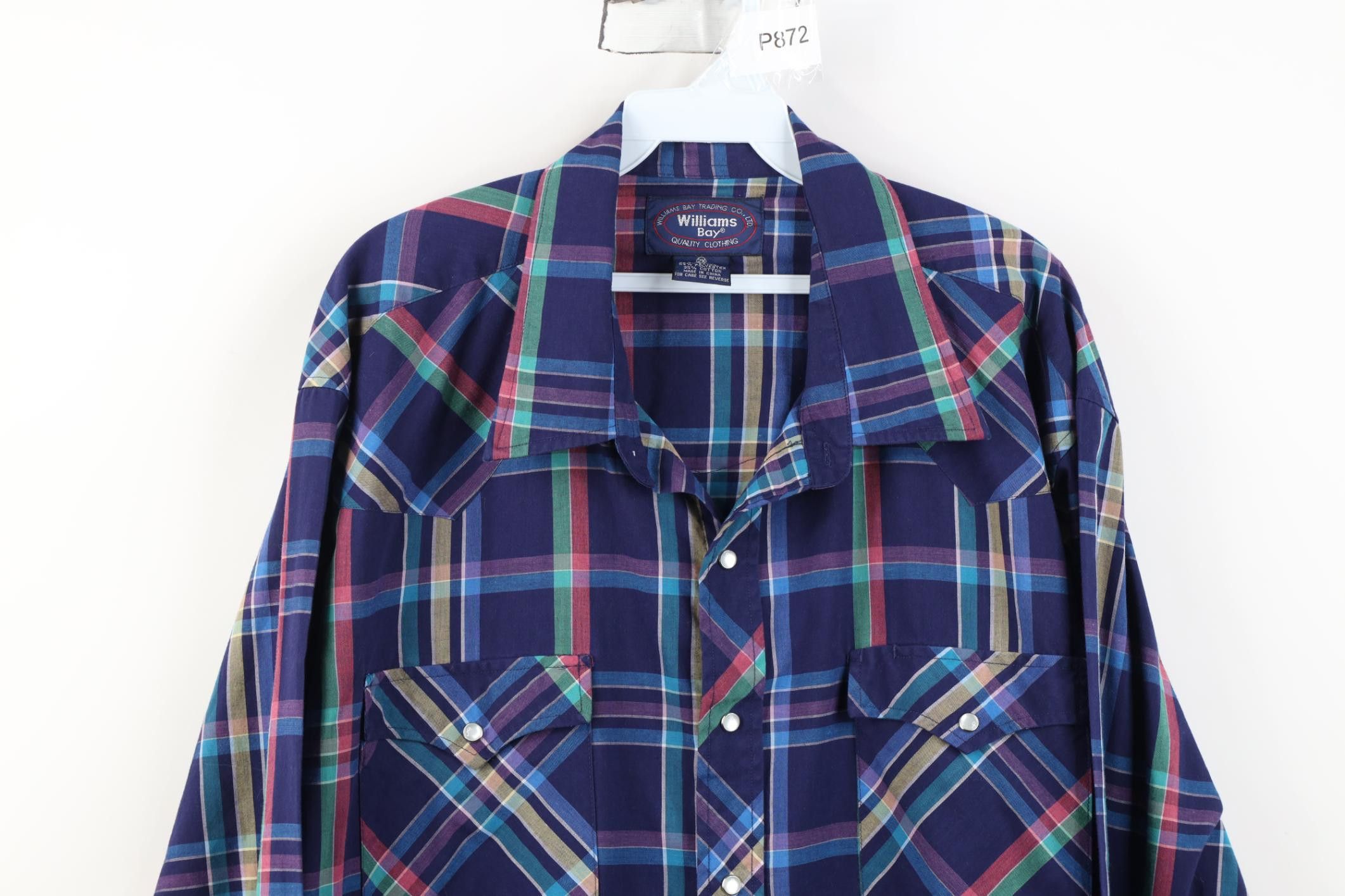 Vintage Vintage 90s Streetwear Western Snap Button Collared Shirt Size US XXL / EU 58 / 5 - 2 Thumbnail