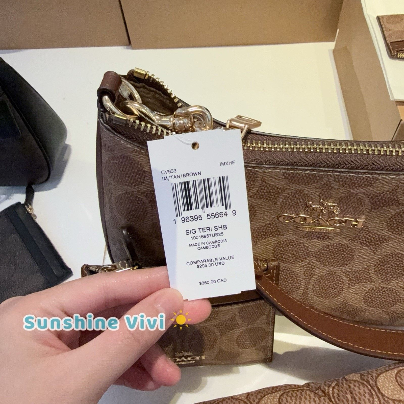 Coach NWT Bundle Coach Teri CV933 & CW854 Wristlet & CW870 ID Case Size ONE SIZE - 10 Thumbnail