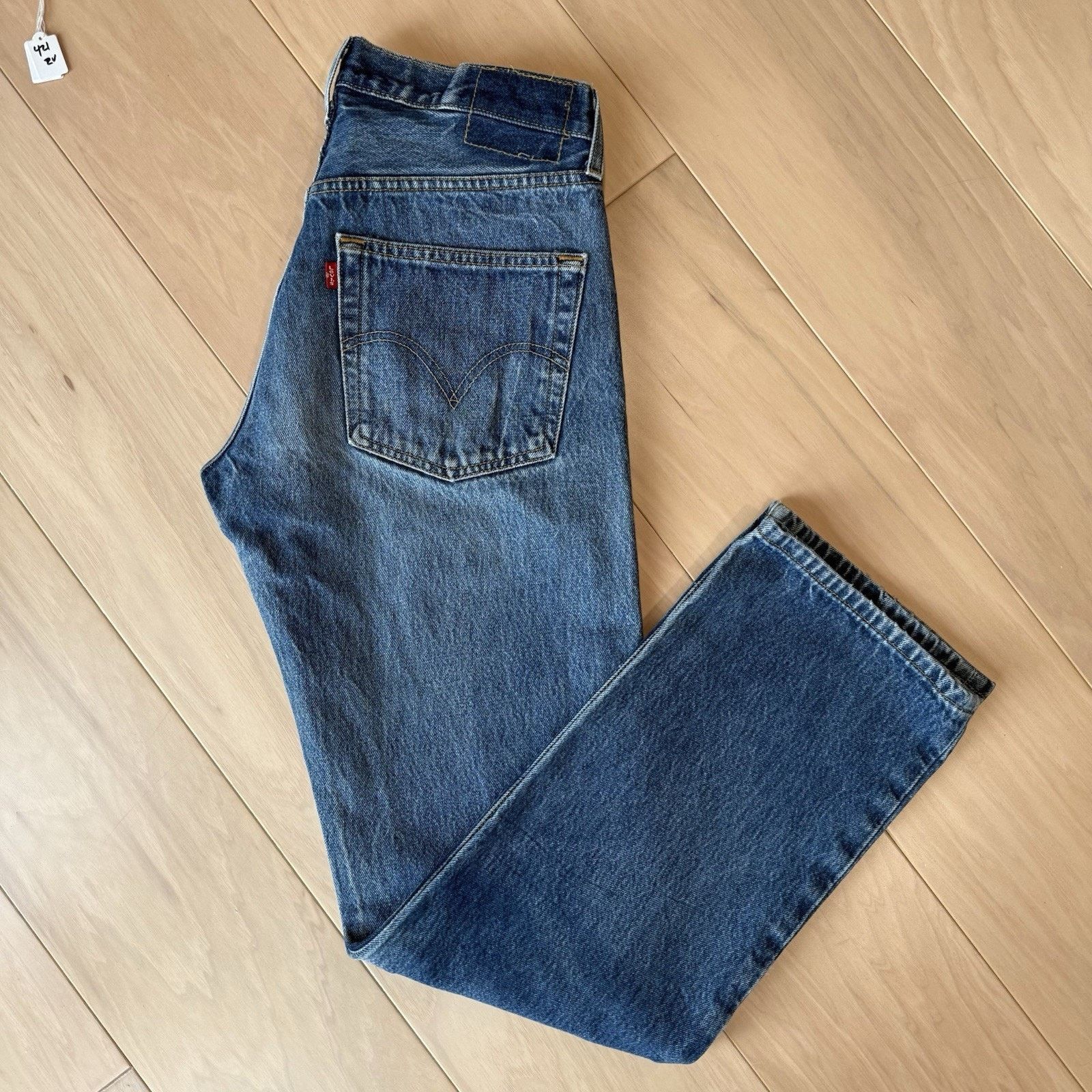 Levi's × Vintage Vintage Levis 501 Jeans 30 Blue Medium Wash Straight Denim Size US 30 / EU 46 - 2 Thumbnail