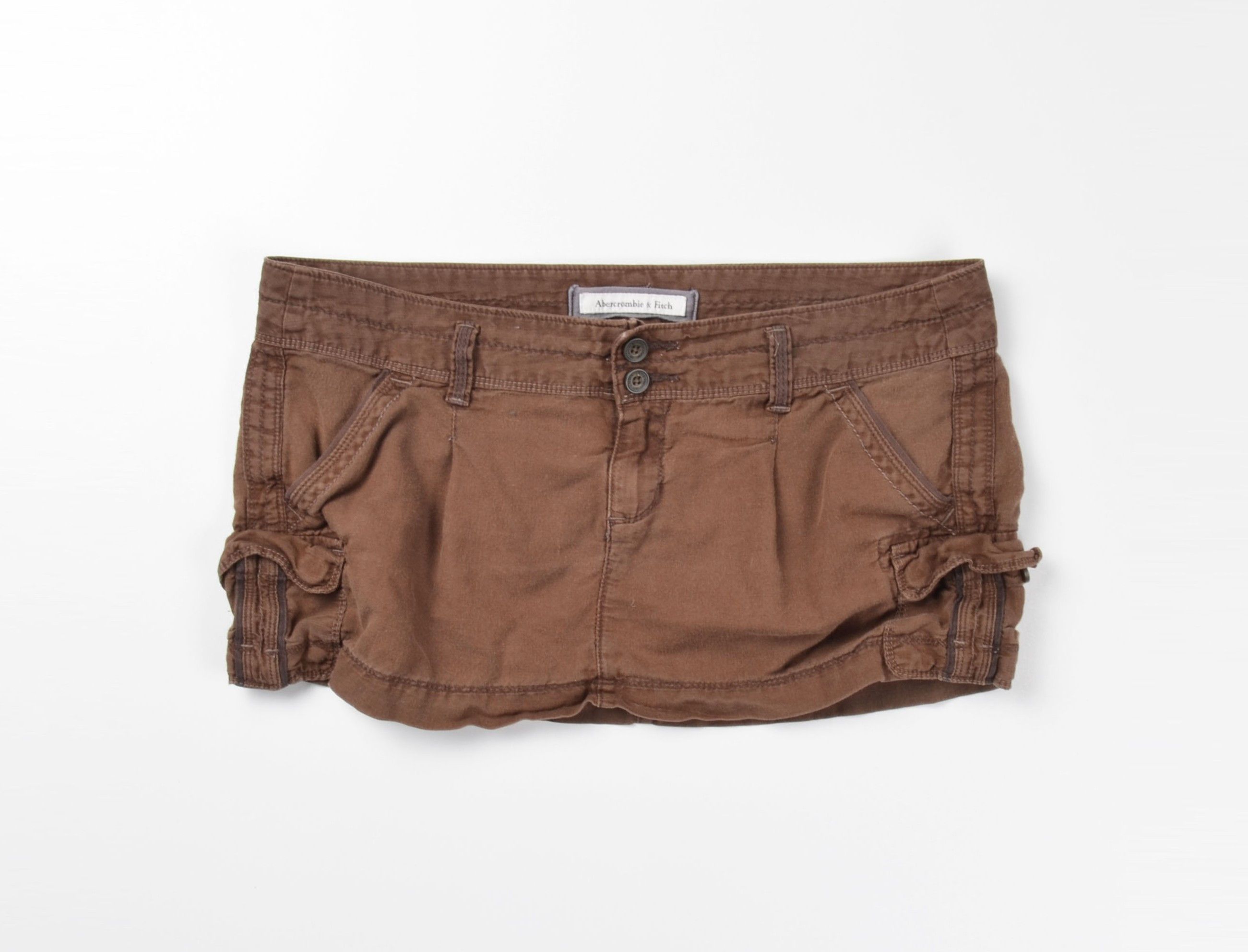 Abercrombie & Fitch Vintage Abercrombie & Fitch Y2K Linen Blend Micro Skirt Size 34" / US 12 / IT 48 - 1 Thumbnail