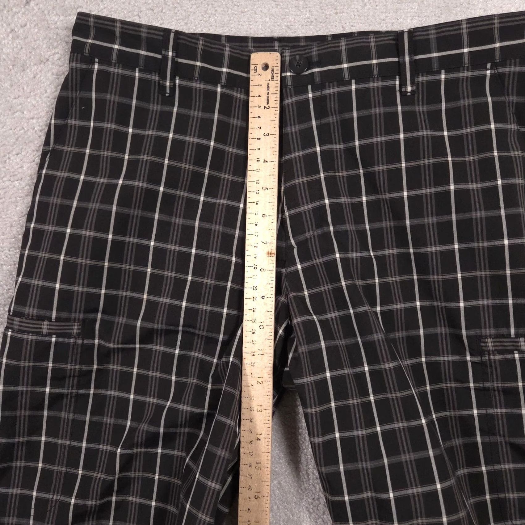 Adidas Adidas Shorts Mens 32 Black Plaid Golf Stretch Athletic Pockets Mens Shorts Size US 32 / EU 48 - 7 Thumbnail