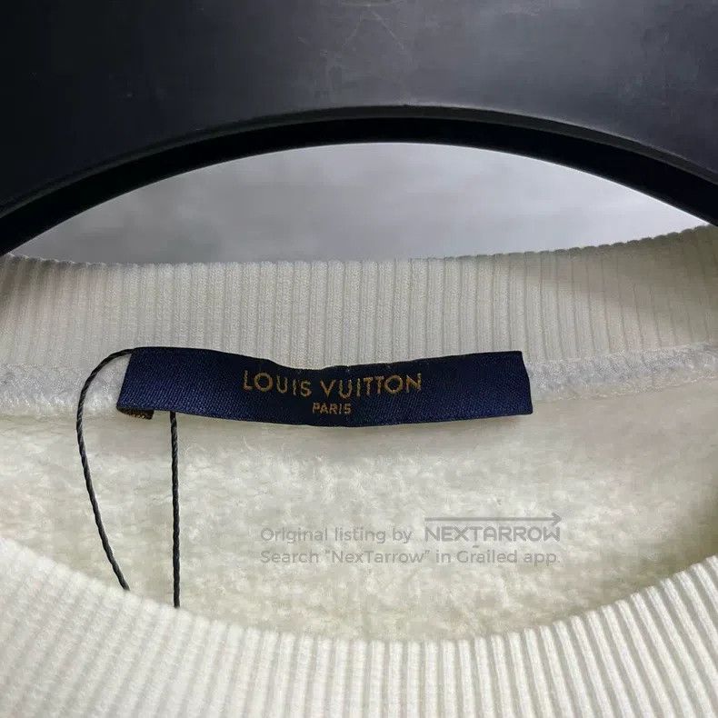 Louis Vuitton Louis Vuitton White Crew Neck Casual Long Sleeve Sweatshir Size US S / EU 44-46 / 1 - 2 Thumbnail