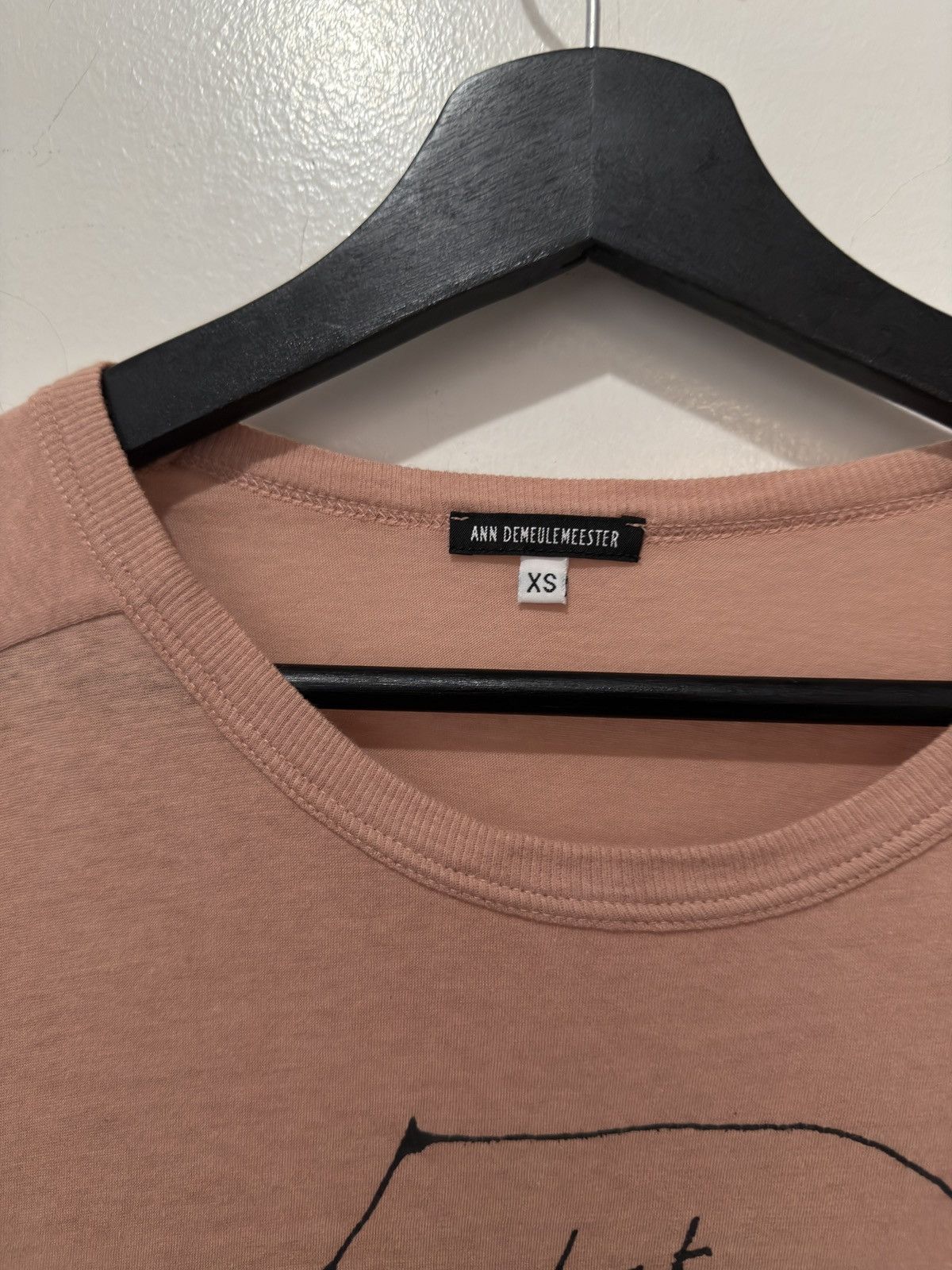 Ann Demeulemeester Pink "What Remains is Future" Longsleeve Size US S / EU 44-46 / 1 - 2 Thumbnail