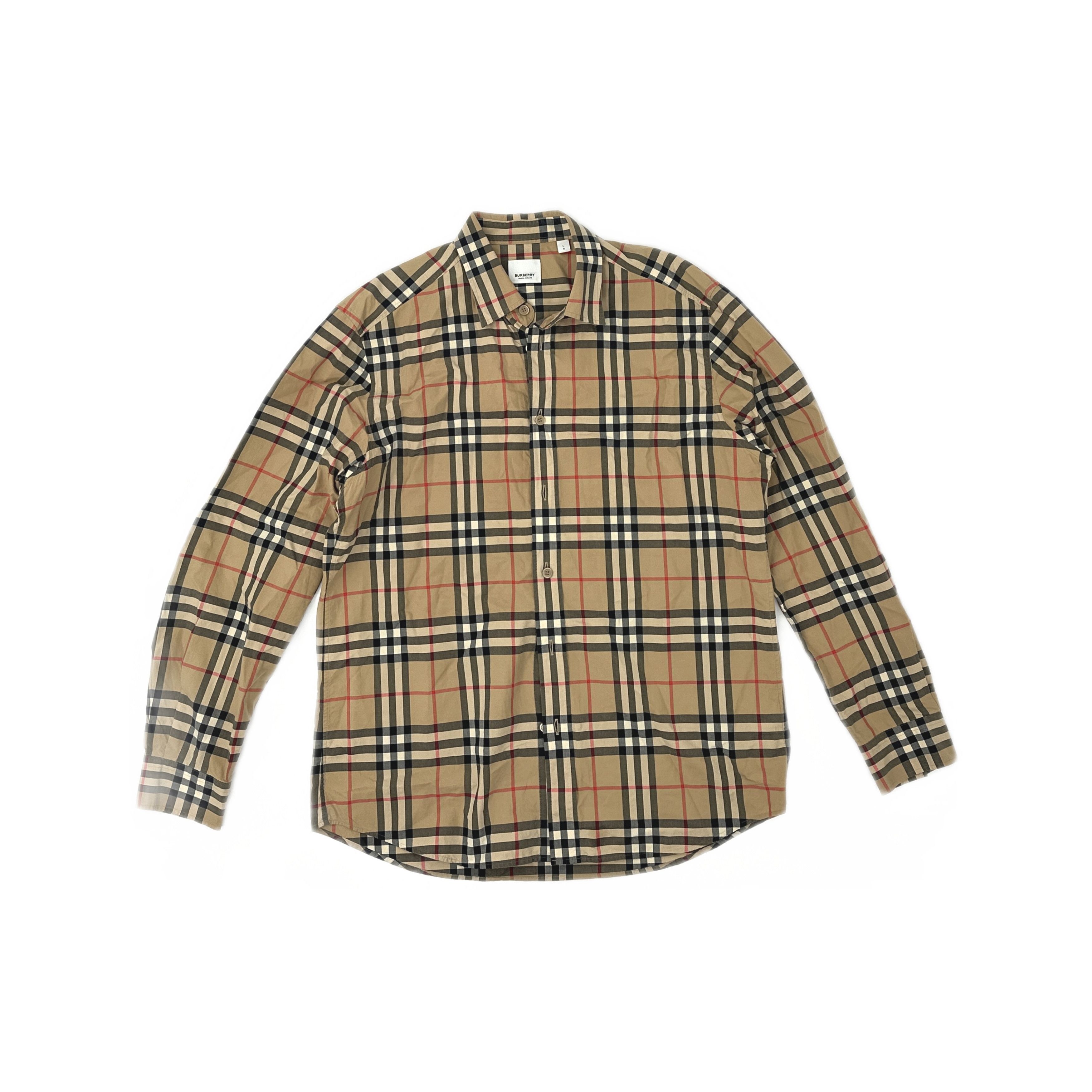 Burberry Burberry Check Button Up Shirt Size L Size US L / EU 52-54 / 3 - 1 Thumbnail
