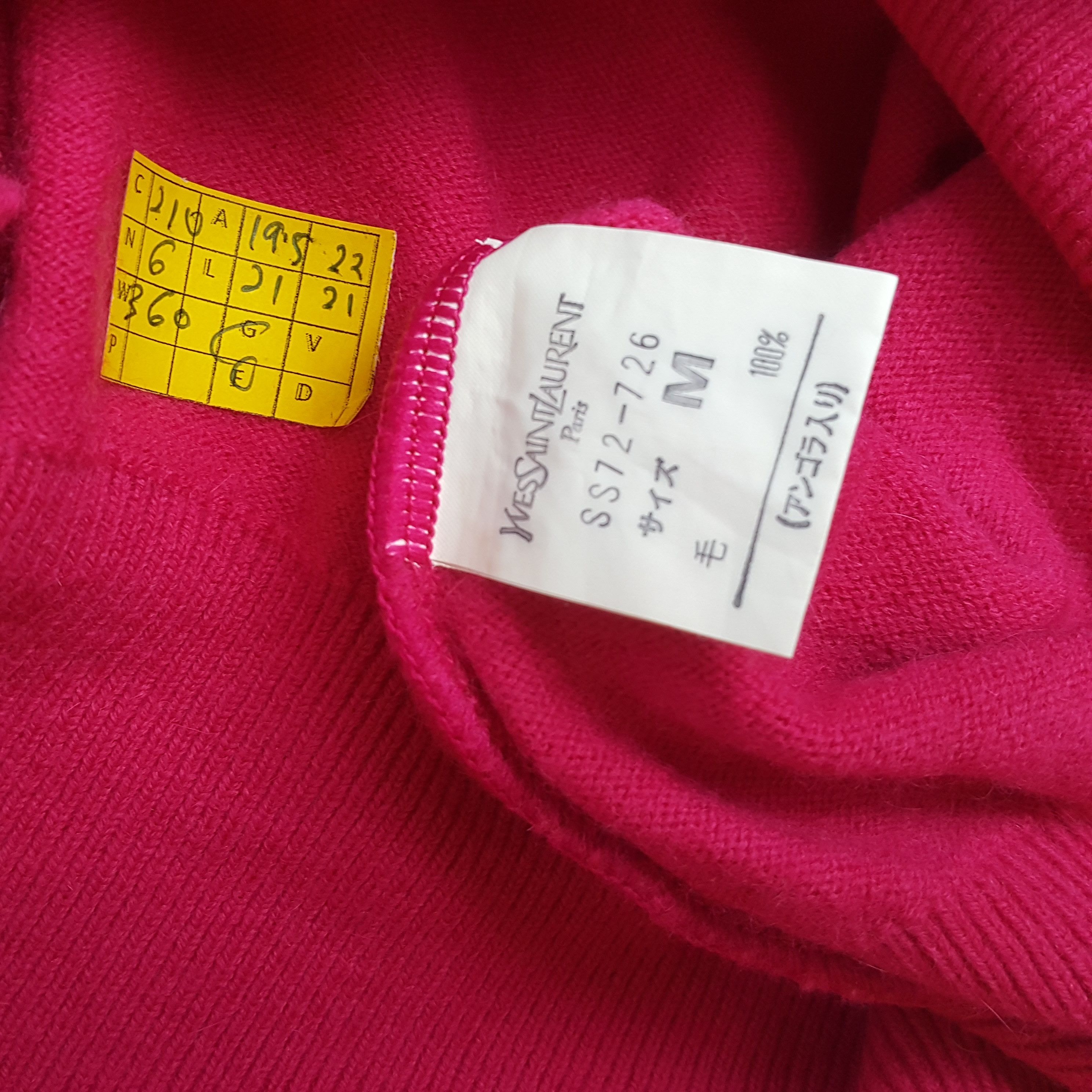Vintage × Yves Saint Laurent Vintage YVES SAINT LAURENT Italian Brand Pink Sweatshirts Size S / US 4 / IT 40 - 7 Thumbnail