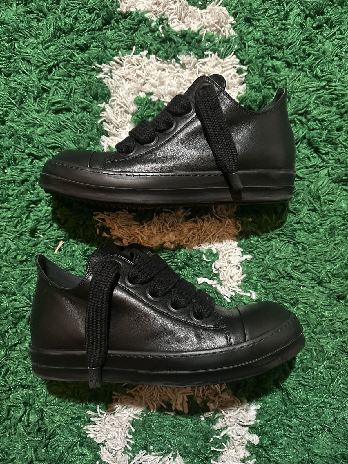 Rick Owens Rick Owens Black Jumbo Lace Sneakers Size US 9 / EU 42 - 7 Thumbnail