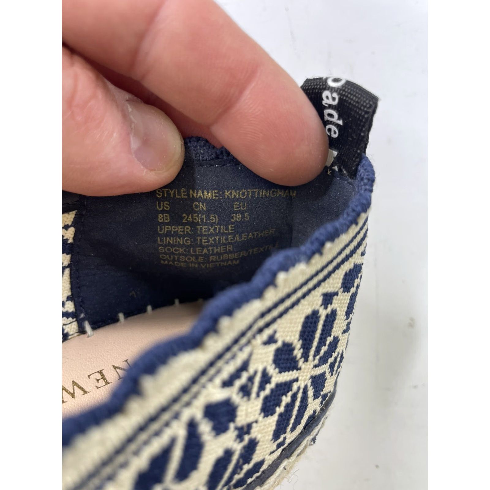 Vintage VINTAGE kate spade New York Women’s Floral Knit Espadrilles Size 8B Blue Flat Slip-On Cotton Blend Knit Size US 8 / IT 38 - 4 Thumbnail