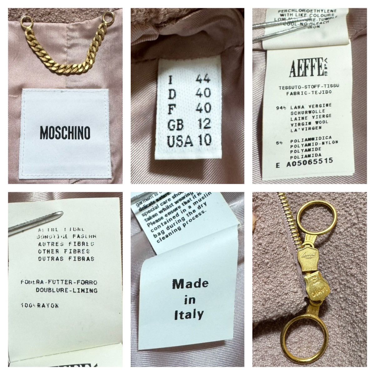 Moschino Moschino Crocodile-Look Design Piping Zip-Up Jacket Size M / US 6-8 / IT 42-44 - 2 Thumbnail