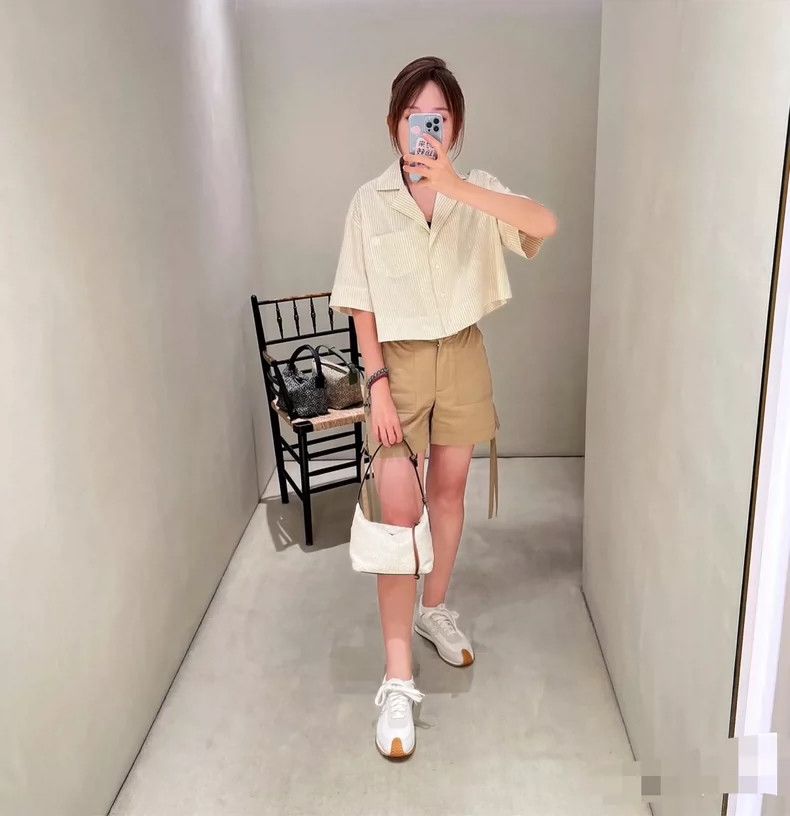 Loewe LOEWE Yellow cotton striped embroidered collar short sleev Size XXS / US 00 / IT 34 - 8 Thumbnail