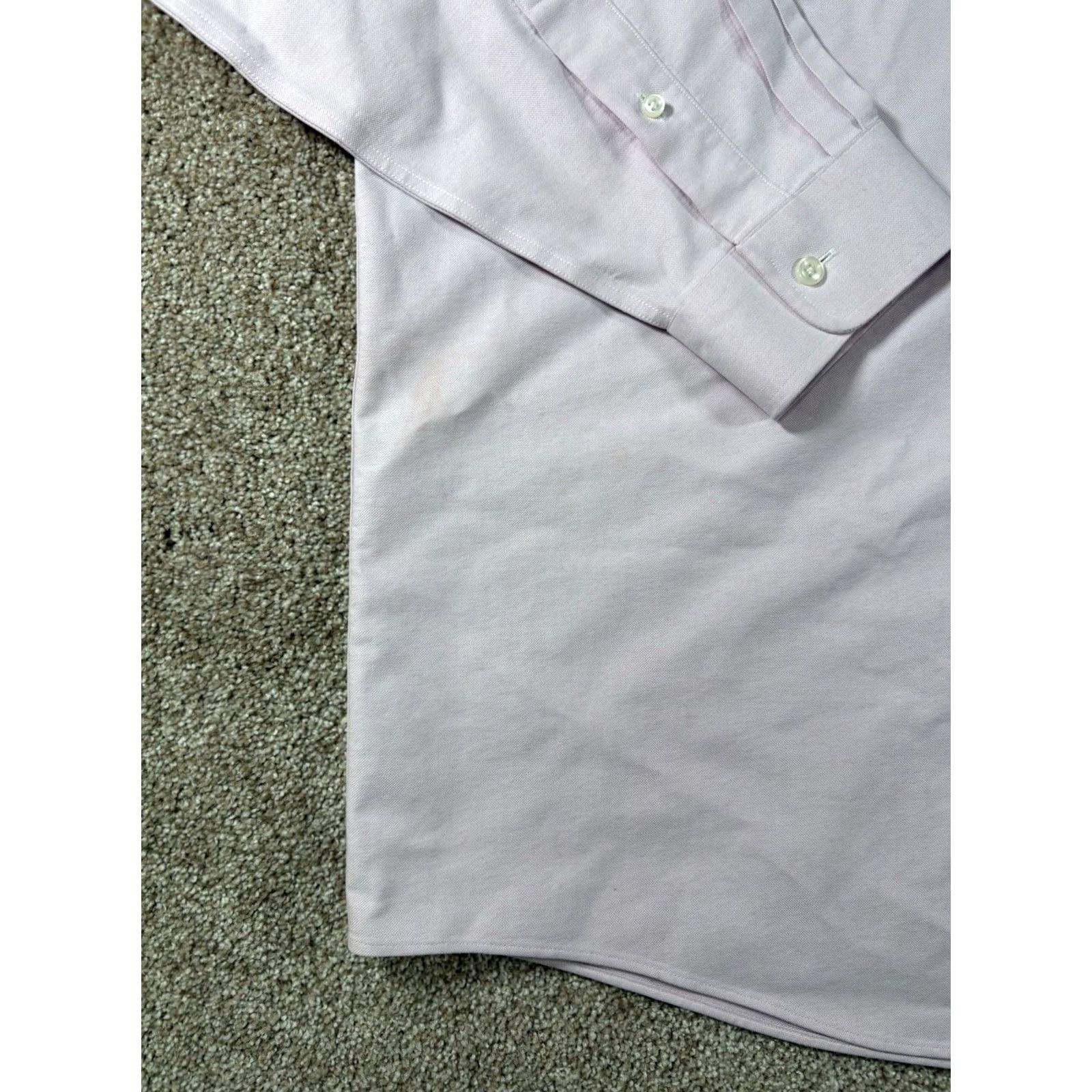 Vintage LLBean Wrinkle Resistant Salmon Long Sleeve Button Up Shirt Men’s XL Pink Plaid Cotton Button-Down Collared Regular Pocketed Size US XL / EU 56 / 4 - 2 Thumbnail