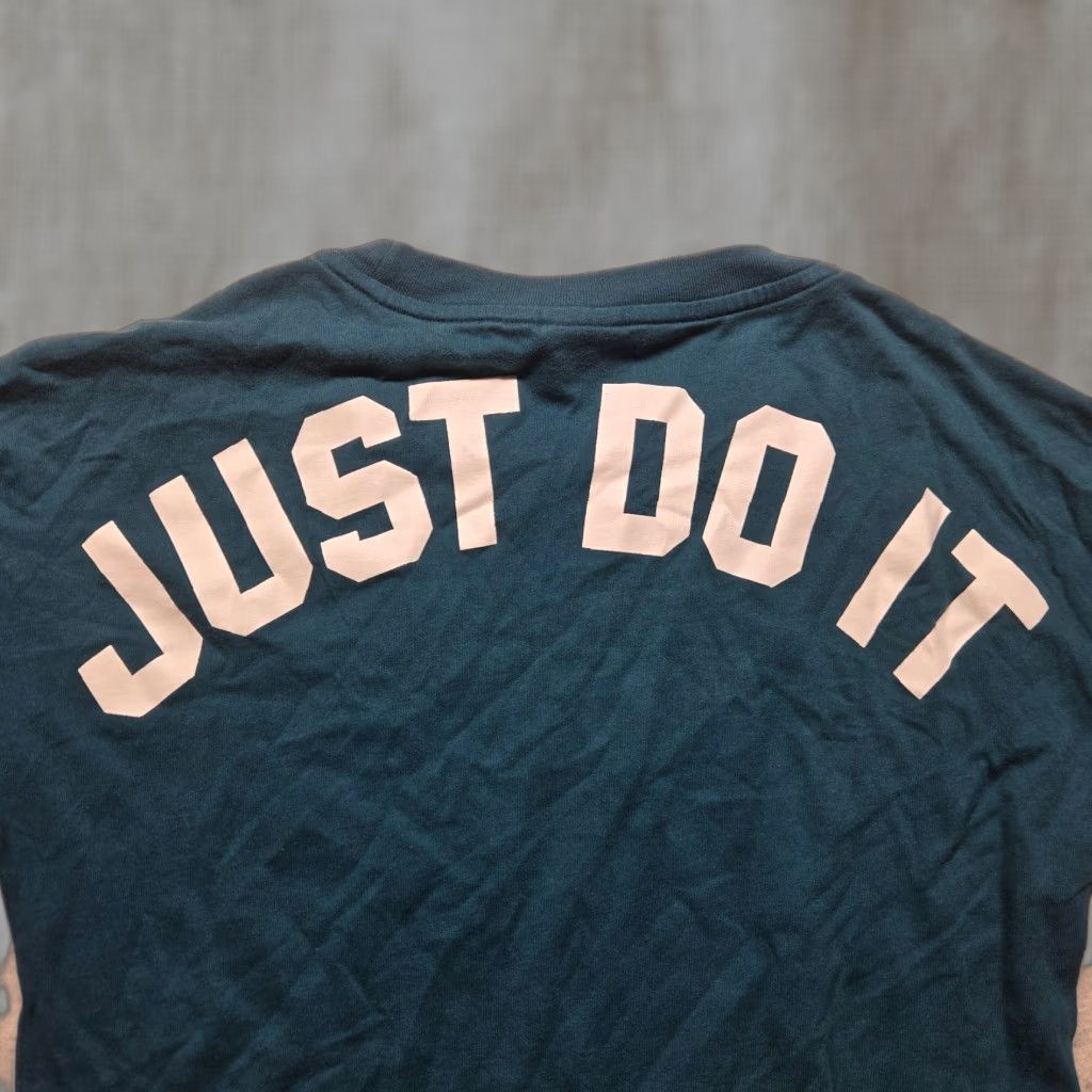 Nike Nike Shirt - Dri-FIT Just Do It Blue 3/4 Sleeve Tee, Women’s XS, 100% Cotton, Slim Fit, Activewear, Nike Training, 90s/Colorful/Logo Theme, Womens Size XS / US 0-2 / IT 36-38 - 1 Thumbnail