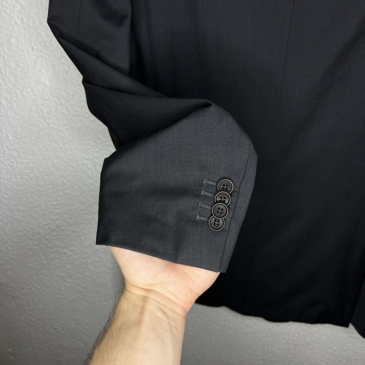 Balmain × Vintage Vintage BALMAIN Black Blazer Wool Jacket M size Size 40R - 6 Thumbnail
