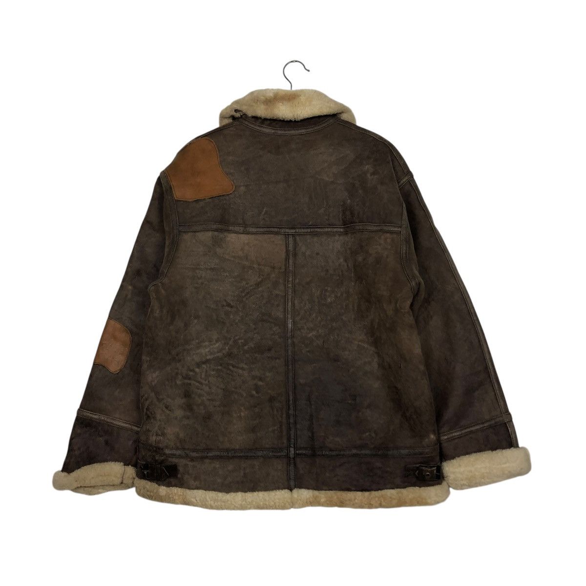 Japanese Brand 🔥VINTAGE LEATHER JACKET B 3 SHEARLING BASE AMERICAN BIKER Size US S / EU 44-46 / 1 - 10 Thumbnail