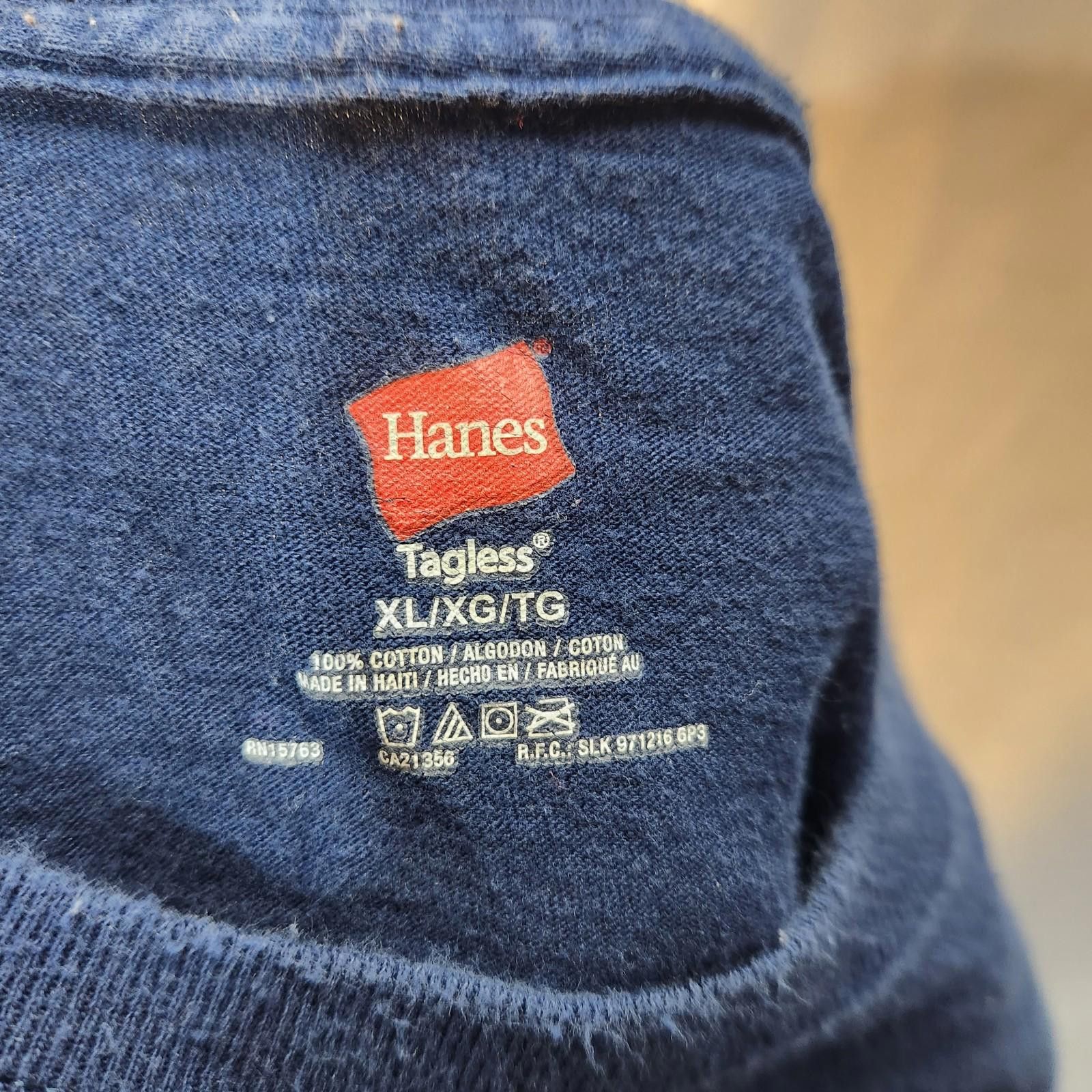 Hanes Sam Adams 25th Anniversary Long Sleeve Tshirt Blue Size XL Size US XL / EU 56 / 4 - 5 Thumbnail