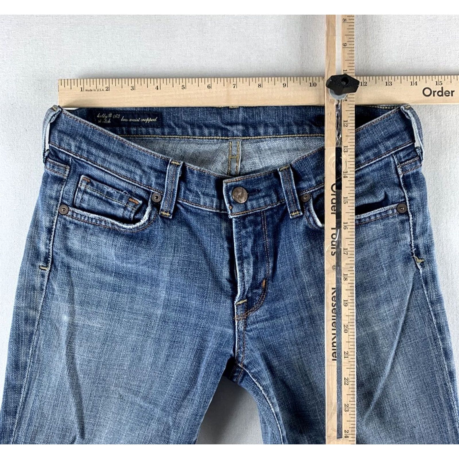 Citizens Of Humanity Citizens of Humanity Jeans Womens 27 Blue Stretch Low Waist Cropped 30X23 Size 27" / US 4 / IT 40 - 7 Thumbnail
