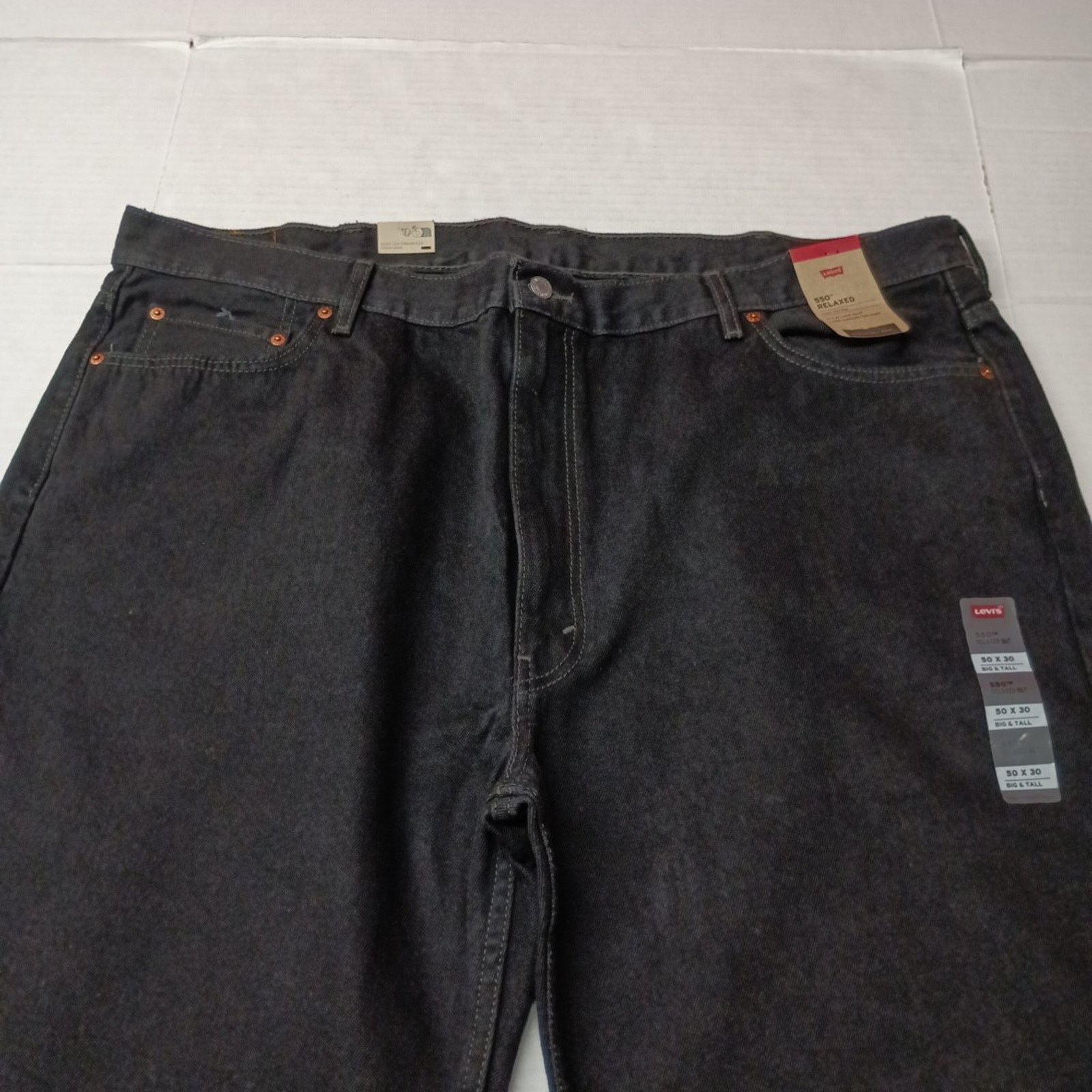 Levi's Levi's 550 Relaxed Jeans Men’s Size 50x30 Black Straight Leg Size US 44 / EU 60 - 4 Thumbnail