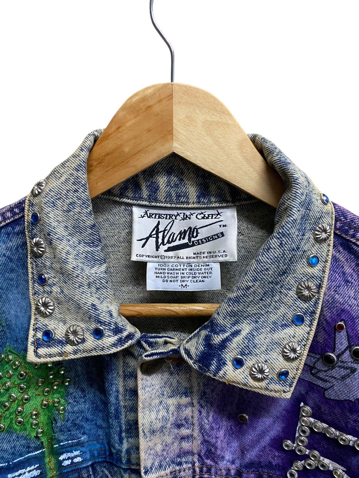Vintage Rare Vintage Hand Painted Tony Alamo Trucker Denim 1989s Size US M / EU 48-50 / 2 - 15 Thumbnail