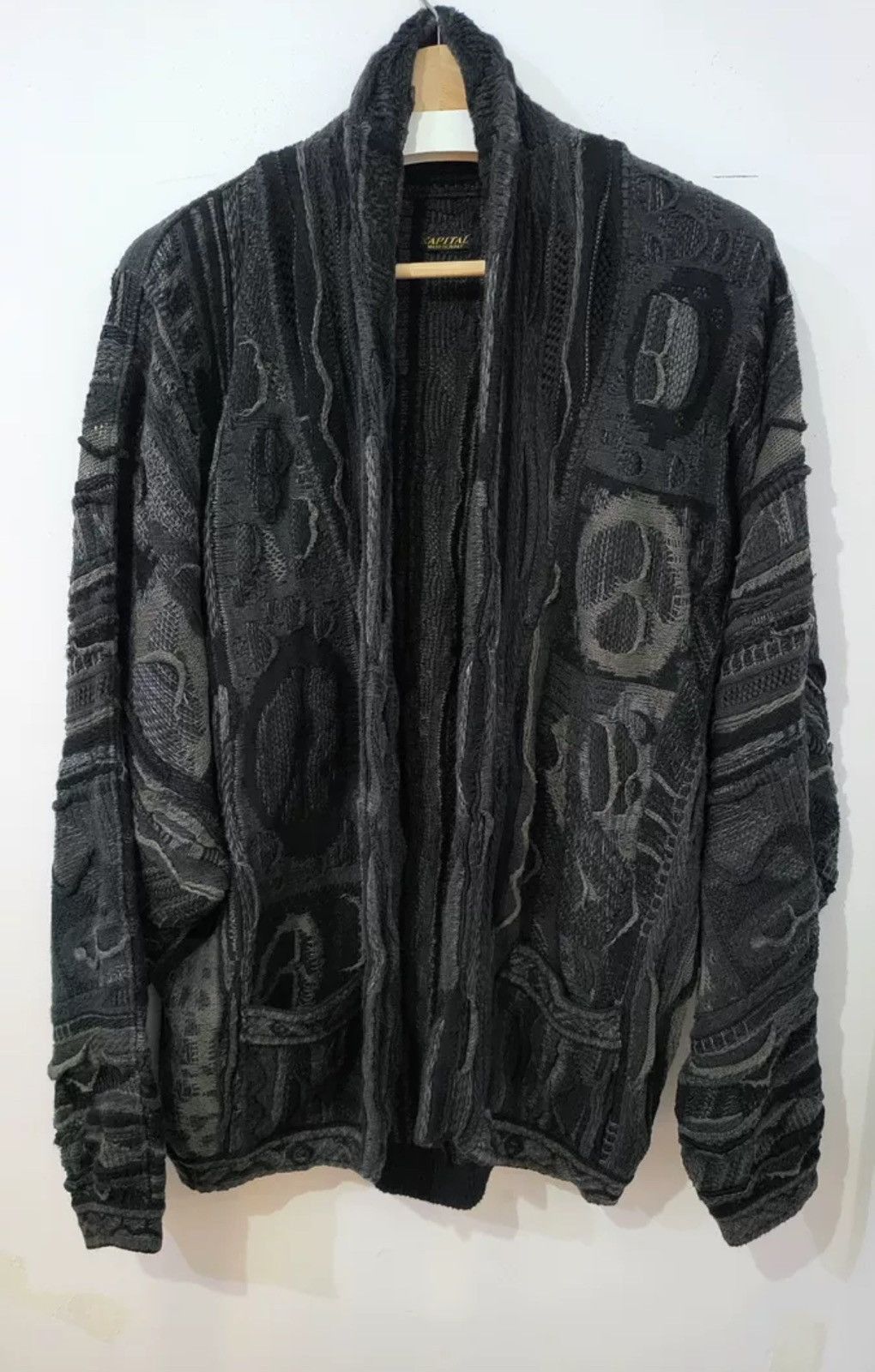 Kapital Kapital AntiWar Sweater Cardigan - DMC Size US S / EU 44-46 / 1 - 1 Thumbnail
