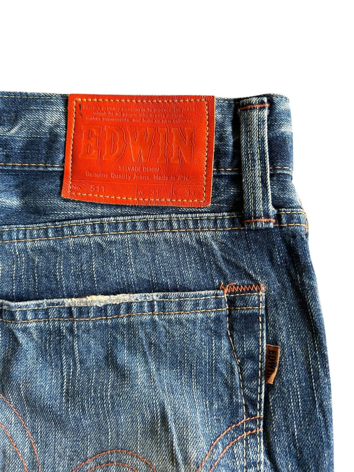 Kapital Flare Rusty Edwin Made Japan Faded Denim Jeans Size US 33 - 7 Thumbnail