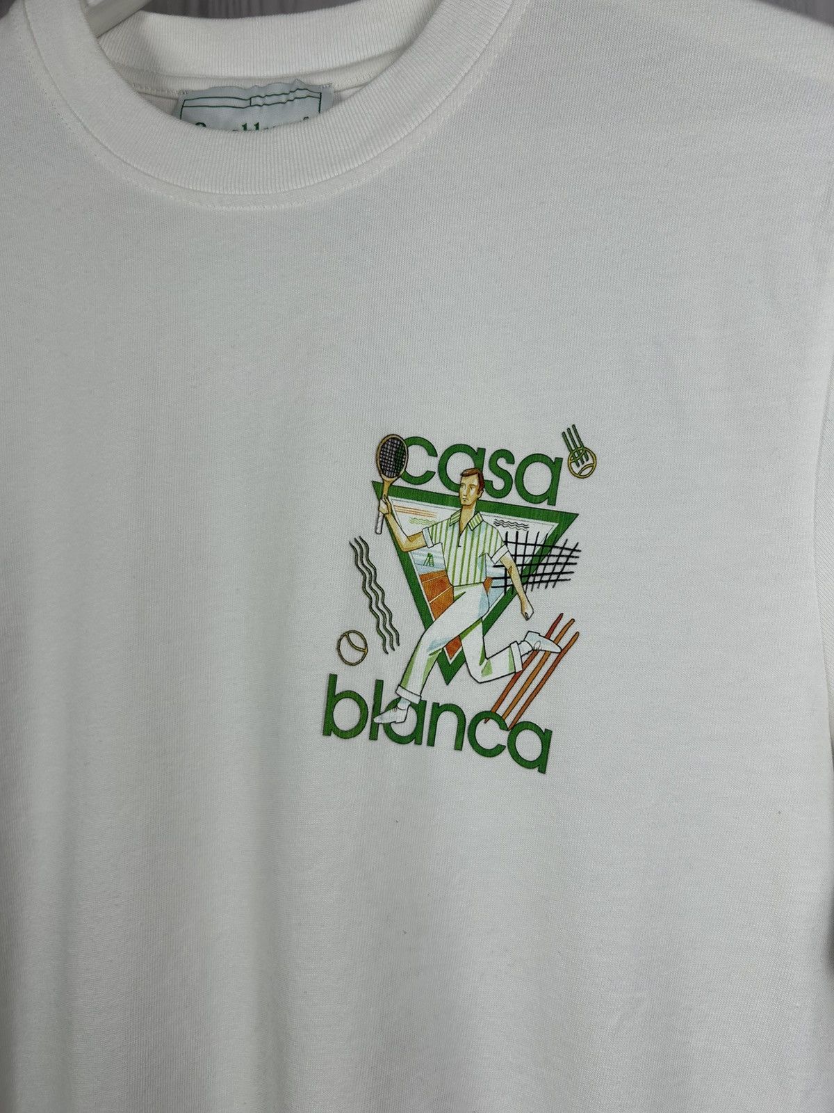 Casablanca Rare Casablanca Tennis Club Graphic White T-Shirt Size S Size US S / EU 44-46 / 1 - 6 Thumbnail