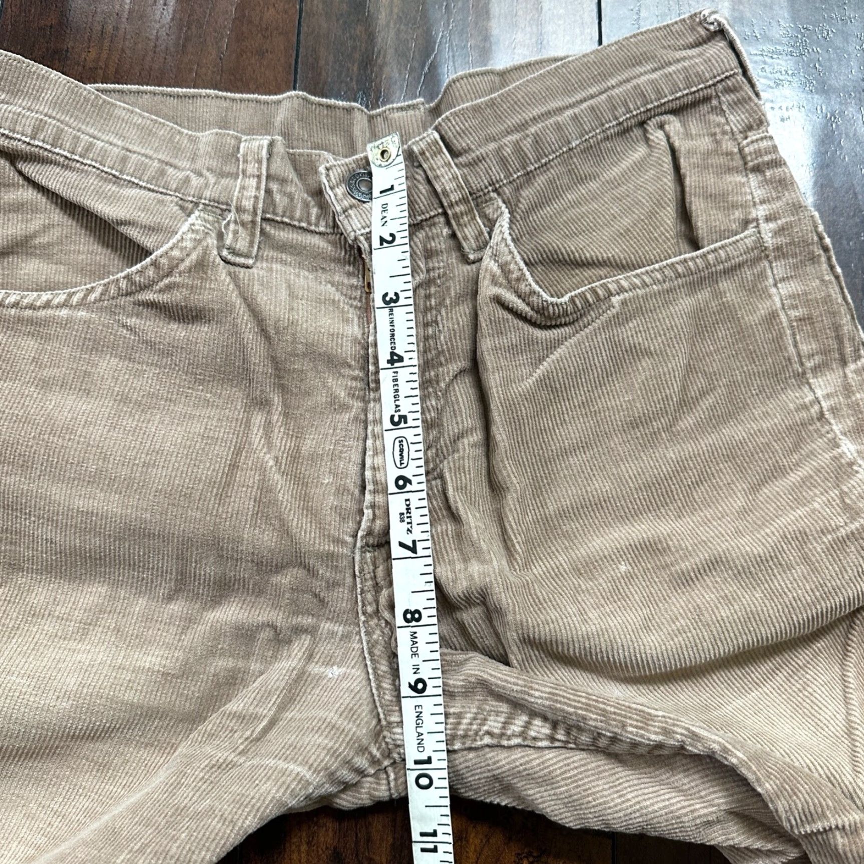 Levi's VINTAGE Levi's 684 Corduroy Bell Bottom Pants 28x29 USA 1970s Disco Brown Mens Size US 28 / EU 44 - 6 Thumbnail