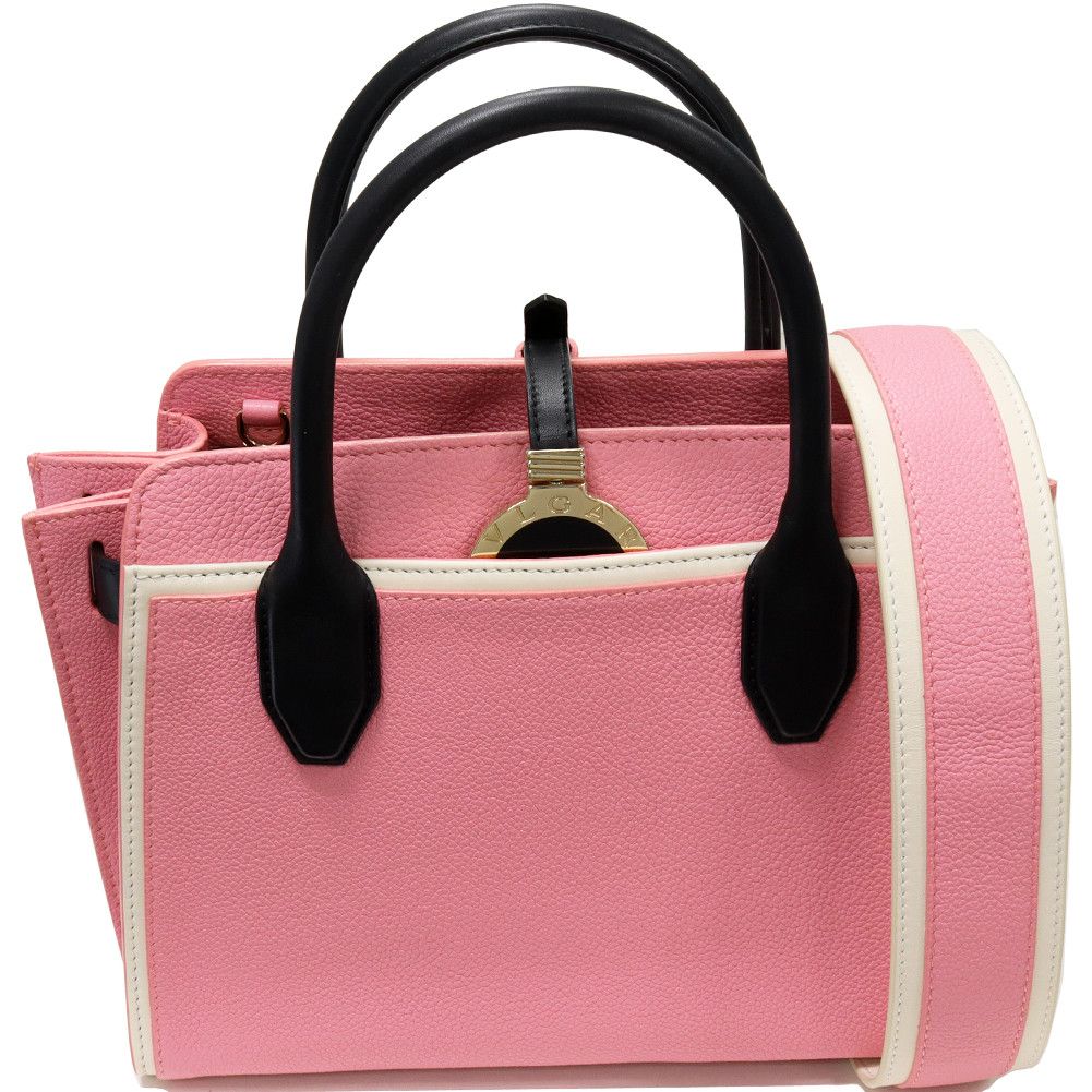 Bvlgari Bvlgari Bvlgari Alba Calfskin 2WAY Handbag Shoulder Bag Leather Handbag 287998 in Pristine Condition Size ONE SIZE - 1 Thumbnail