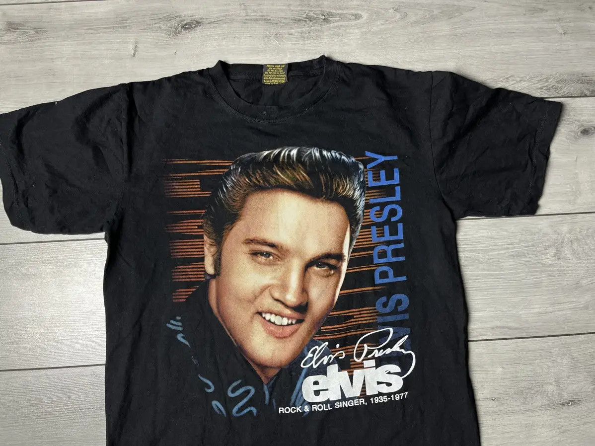 Band Tees Elvis Presley Tshirt rock and roll singer size Large Size US L / EU 52-54 / 3 - 3 Thumbnail