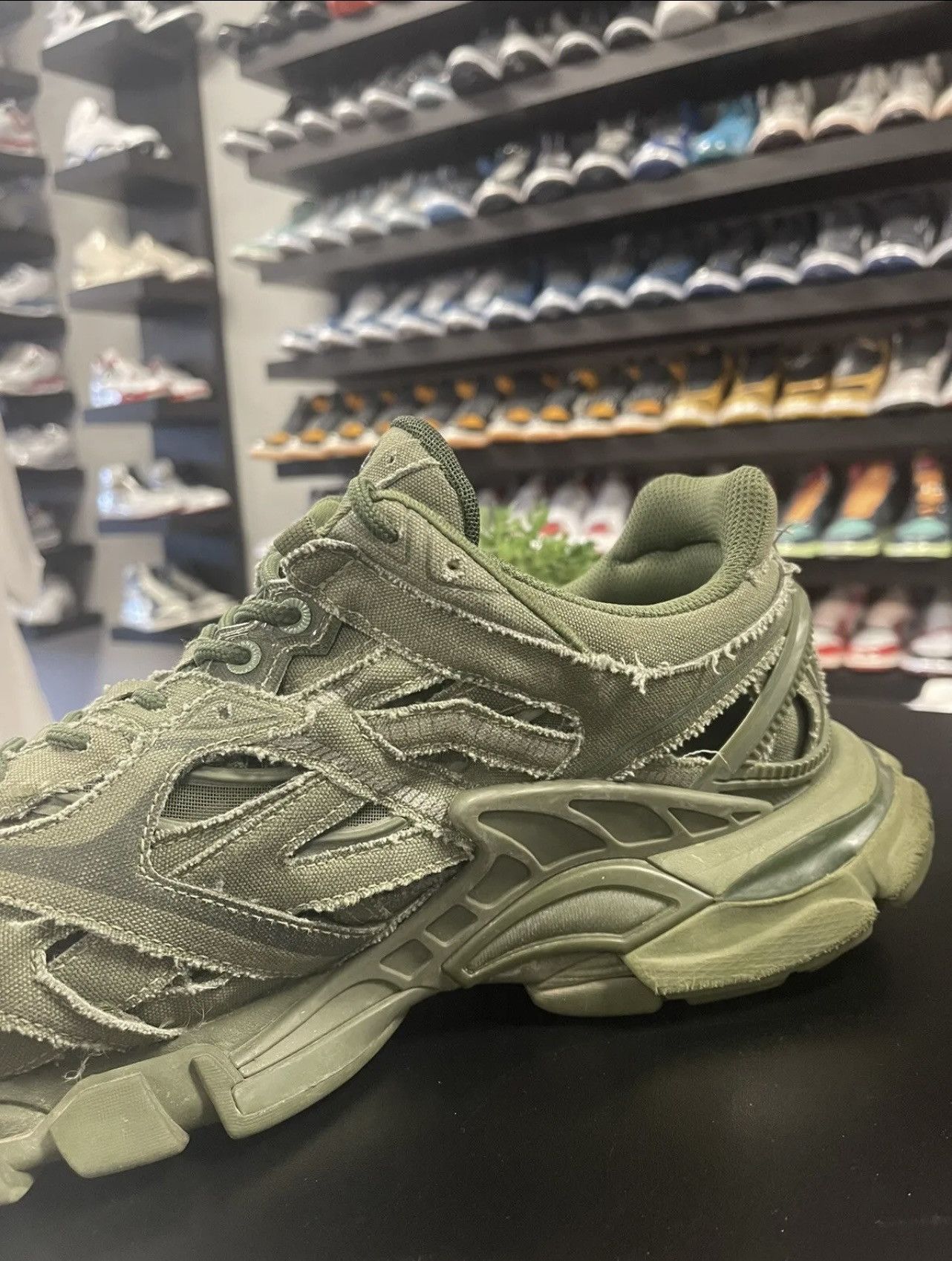 Balenciaga Size 13 - Balenciaga Track2 Sneakers Khaki Green 46EU Size US 13 / EU 46 - 6 Thumbnail