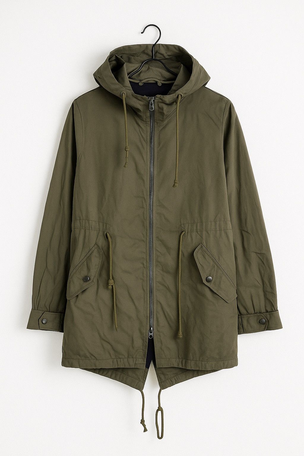Frapbois FRAPBOIS Olive Green Hooded Mod Coat – Japanese Designer Size US S / EU 44-46 / 1 - 1 Thumbnail