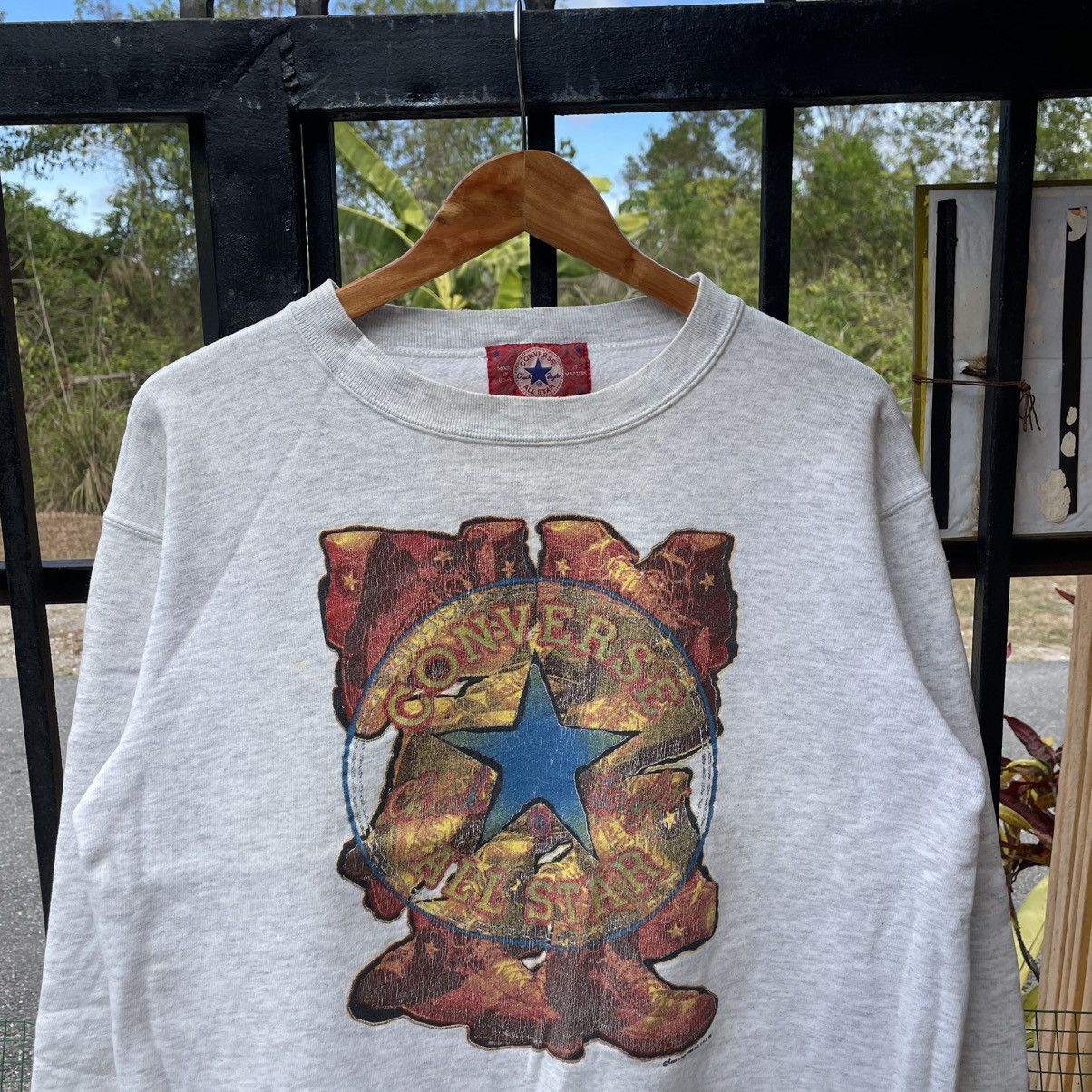 Converse 🔥Vintage 1993 Converse OG Star Big Logo Boxy Sweatshirts Size US M / EU 48-50 / 2 - 4 Thumbnail