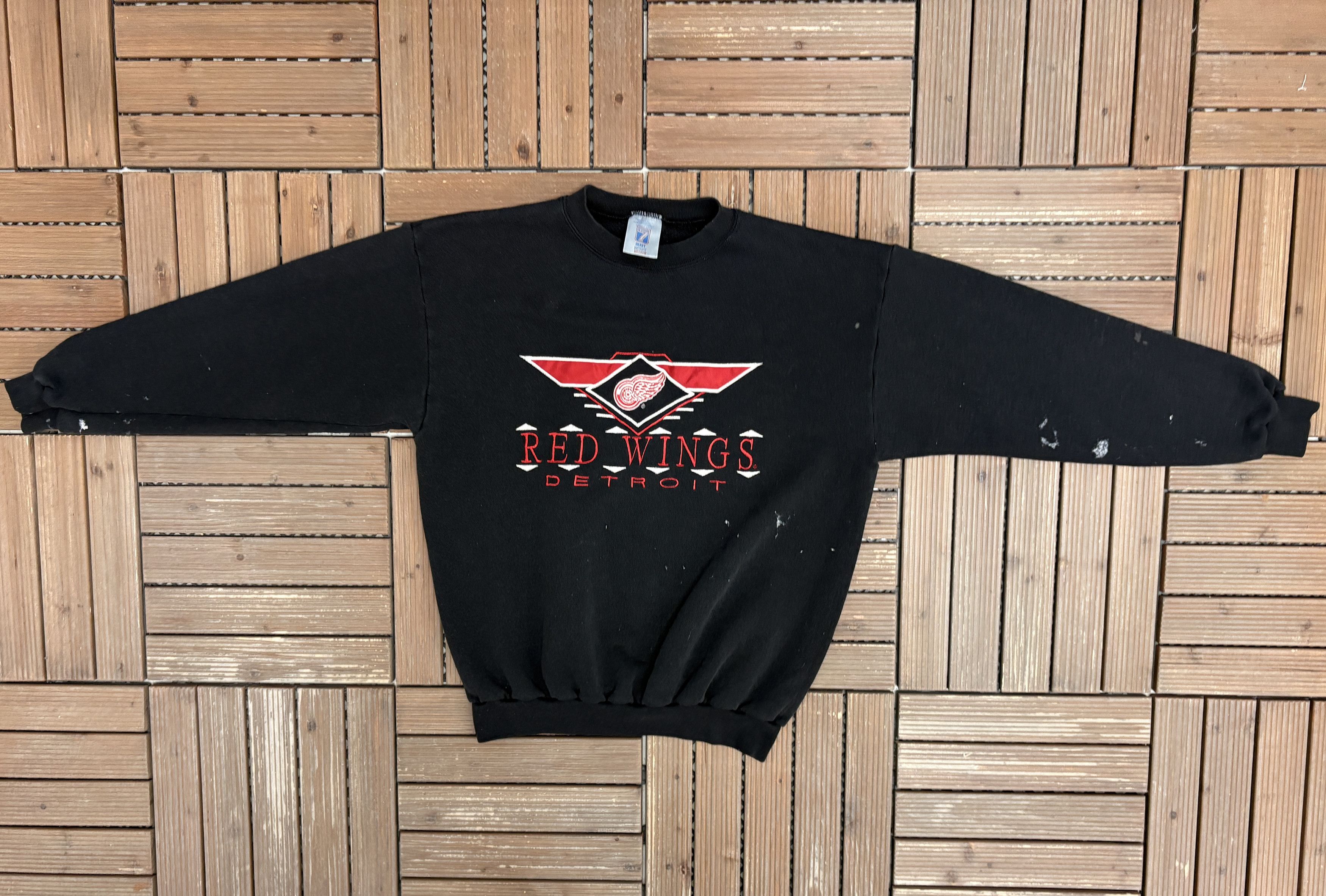 Logo 7 × Vintage Detroit Red Wings Vintage Black Crewneck Sweater Size US M / EU 48-50 / 2 - 5 Thumbnail