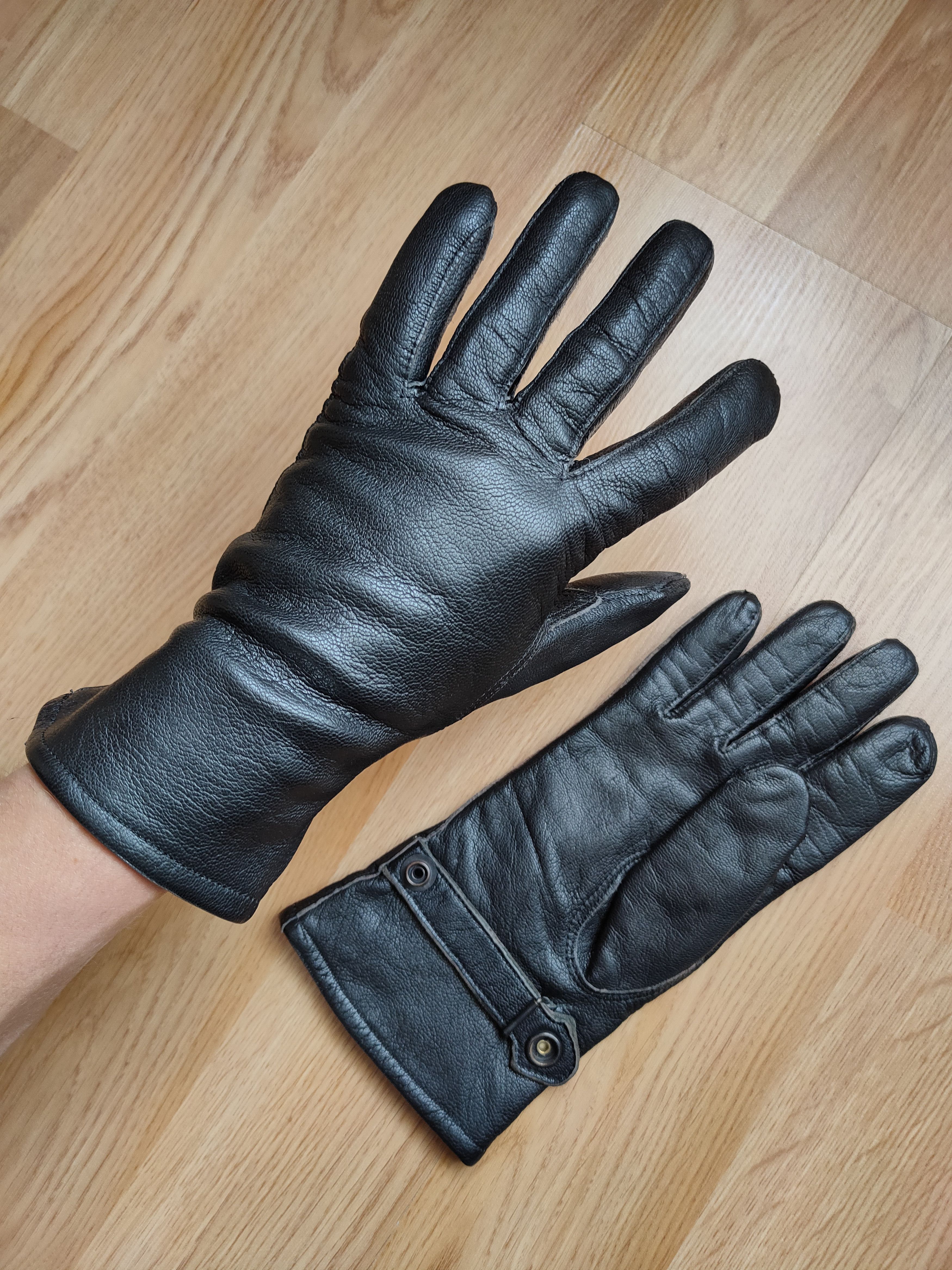 Designer Vintage Y2K Mens Leather Gloves KMA88 Size ONE SIZE - 3 Thumbnail
