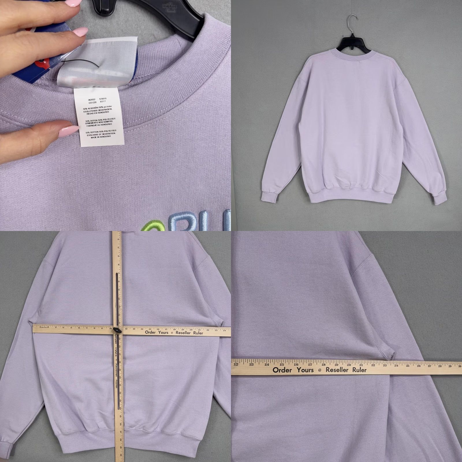 Champion Champion Sweatshirt Adult Large Purple Santa Cruz Embroidered Fleece Pullover Size US L / EU 52-54 / 3 - 8 Thumbnail