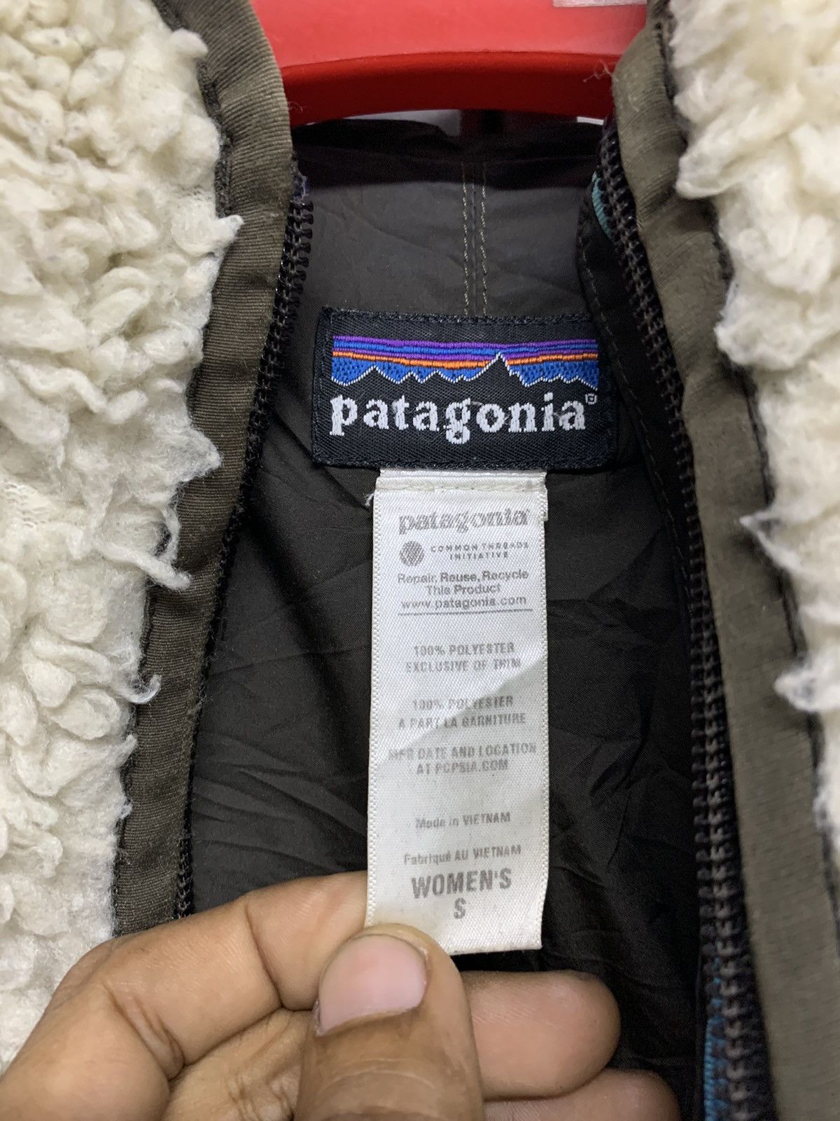 Patagonia VINTAGE PATAGONIA FLEECE HOODIE ZIPPER Size S / US 4 / IT 40 - 6 Thumbnail