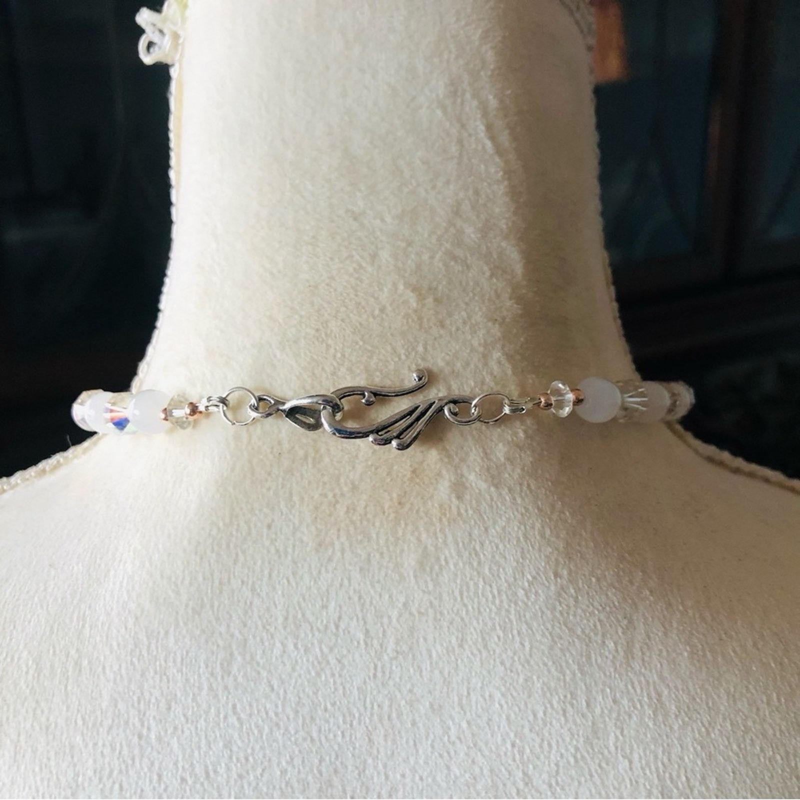 Handmade Handcrafted large saffron crystal quartz stone necklace Size ONE SIZE - 9 Thumbnail